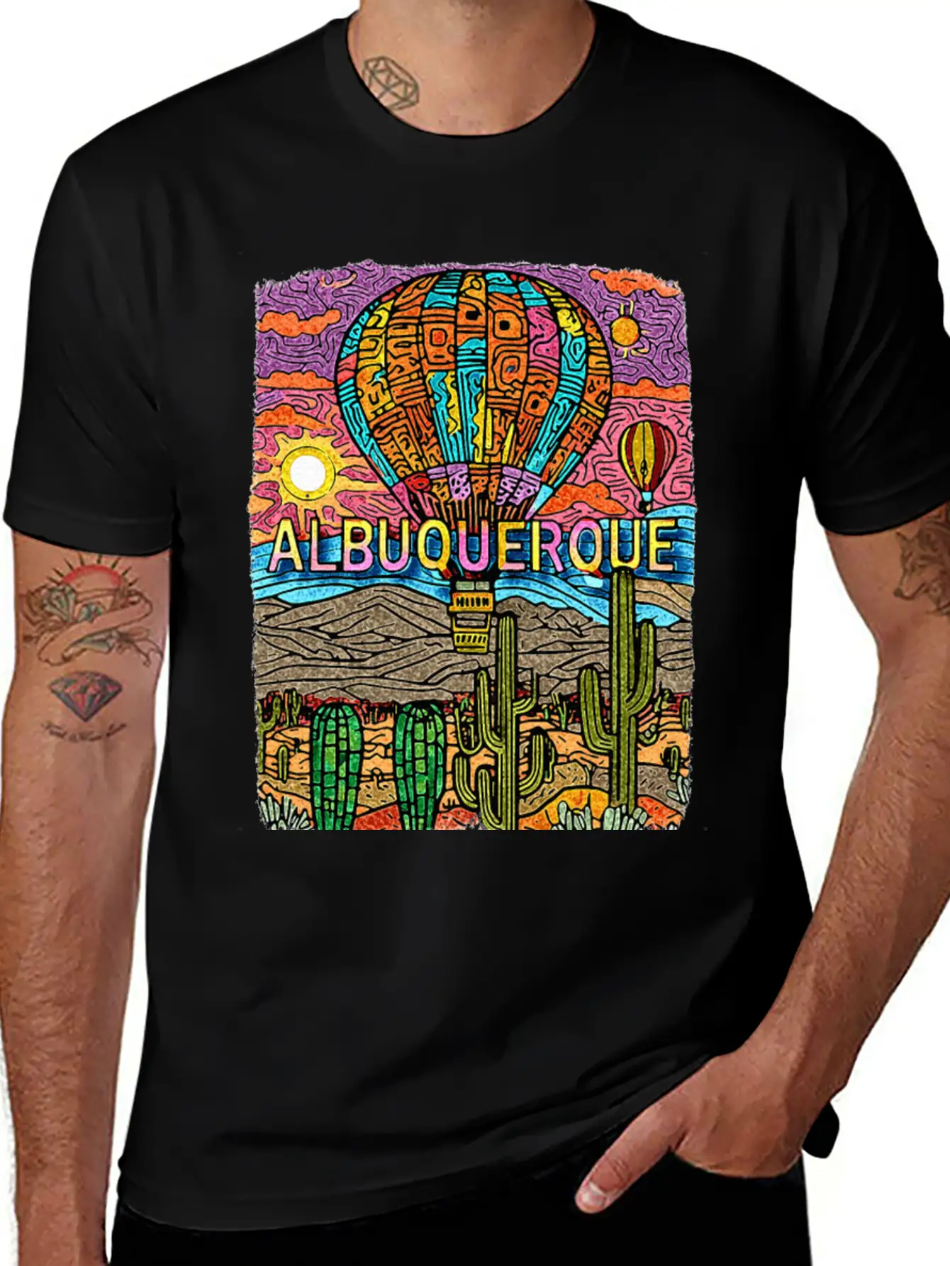 Albuquerque New Mexico NM Desert Oasis SD528 Casual Graphic T-Shirt – Simple And Comfortable Daily Wear