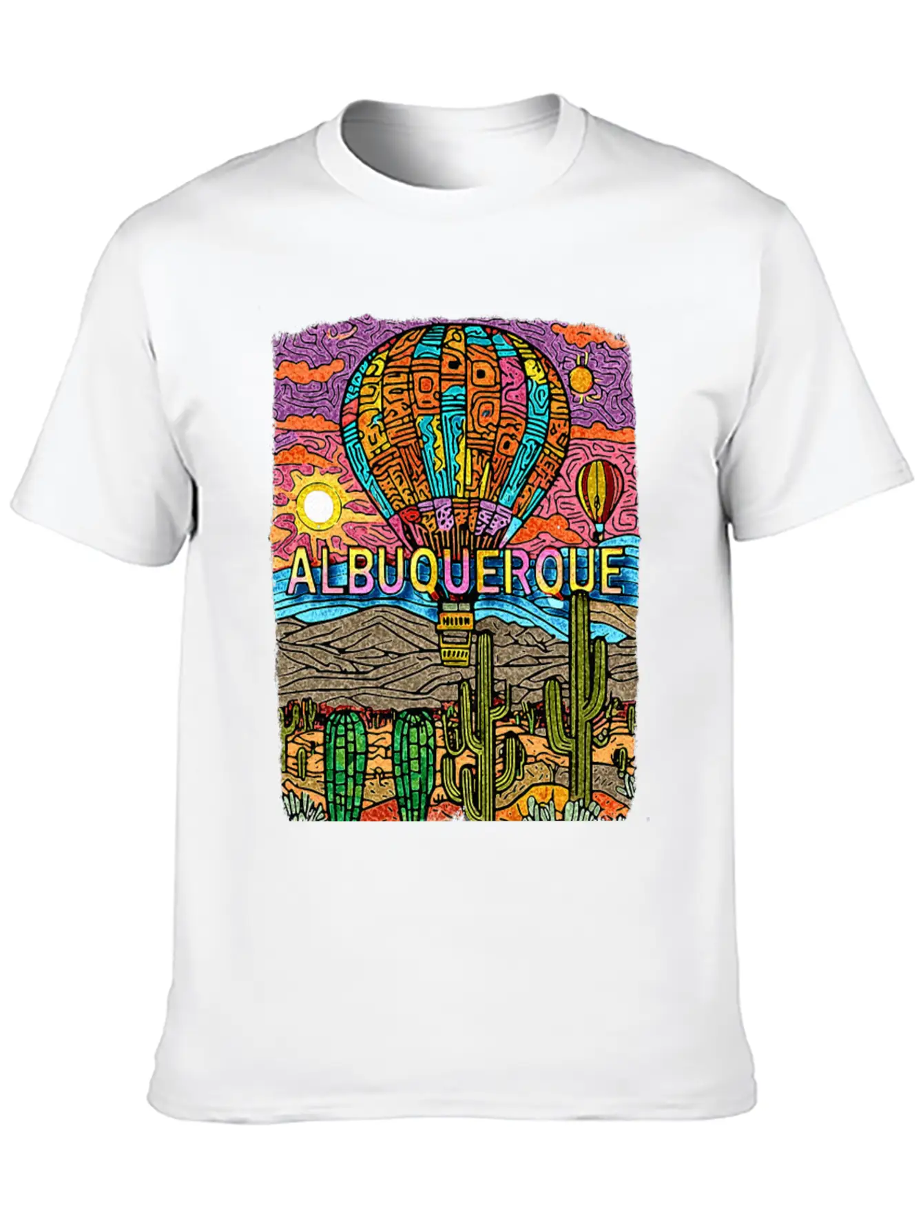 Albuquerque New Mexico NM Desert Oasis SD528 Casual Graphic T-Shirt – Simple And Comfortable Daily Wear