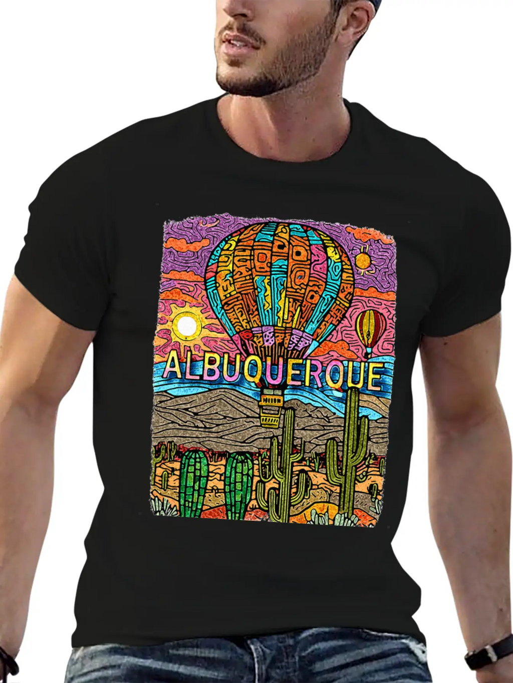 Albuquerque New Mexico NM Desert Oasis SD528 Casual Graphic T-Shirt – Simple And Comfortable Daily Wear