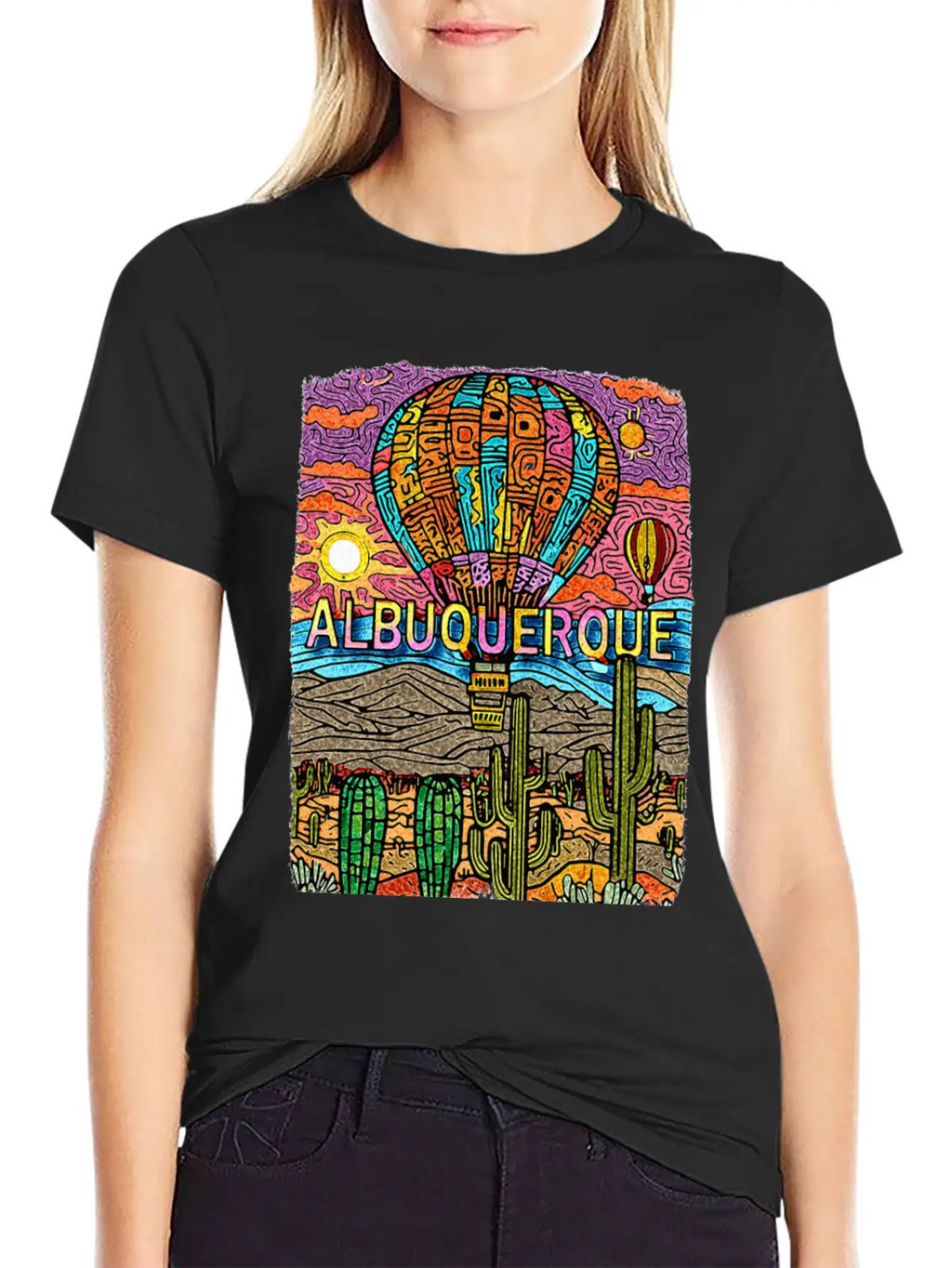 Albuquerque New Mexico NM Desert Oasis SD528 Casual Graphic T-Shirt – Simple And Comfortable Daily Wear