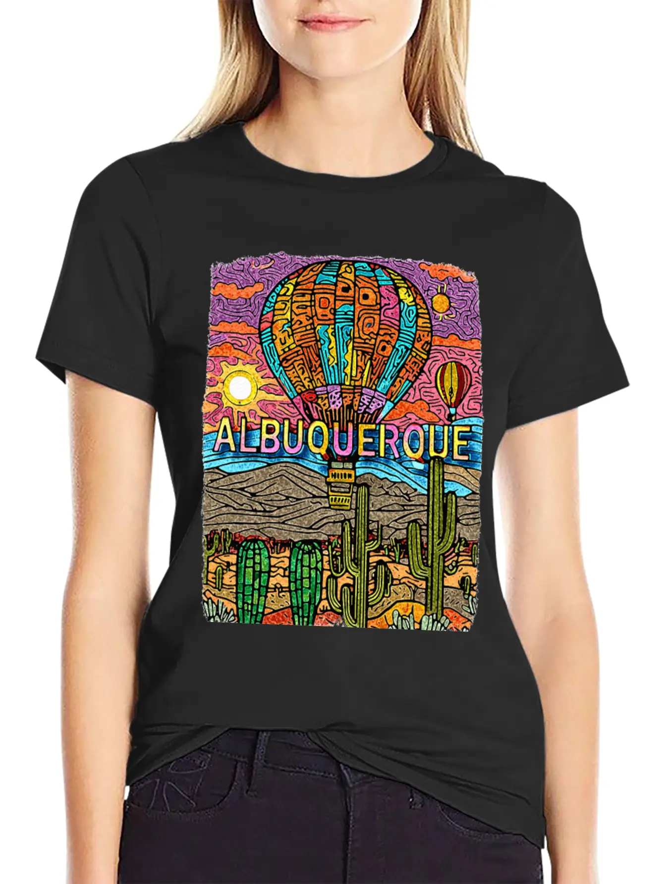 Albuquerque New Mexico NM Desert Oasis SD528 Casual Graphic T-Shirt – Simple And Comfortable Daily Wear