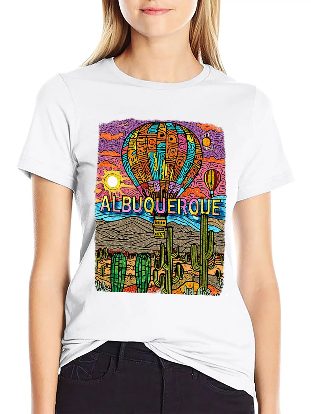 Albuquerque New Mexico NM Desert Oasis SD528 Casual Graphic T-Shirt – Simple And Comfortable Daily Wear