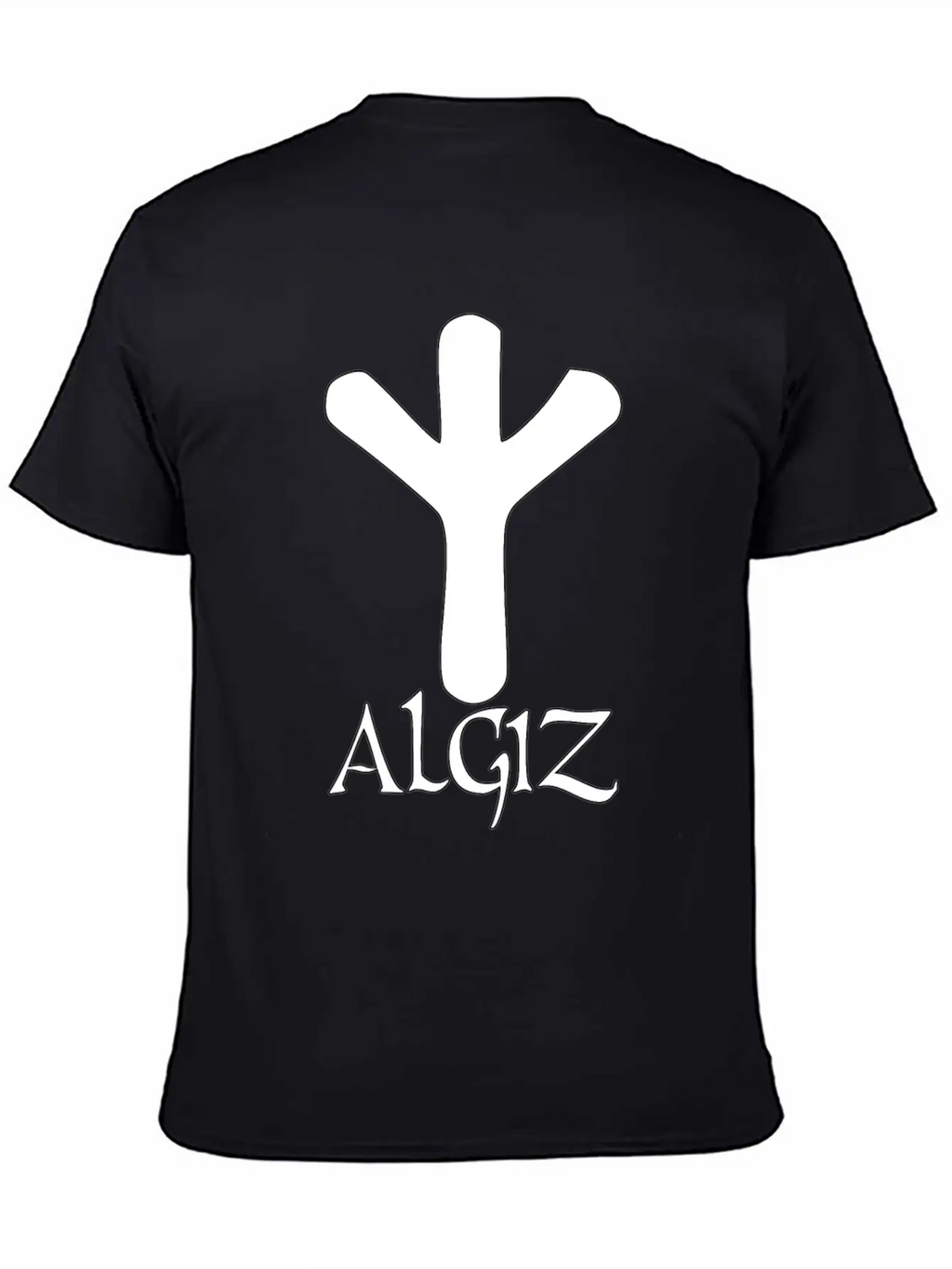 Algiz Rune Protection Rune Magical Powers Breathable Soft Cotton T-Shirt – Timeless Casual Look