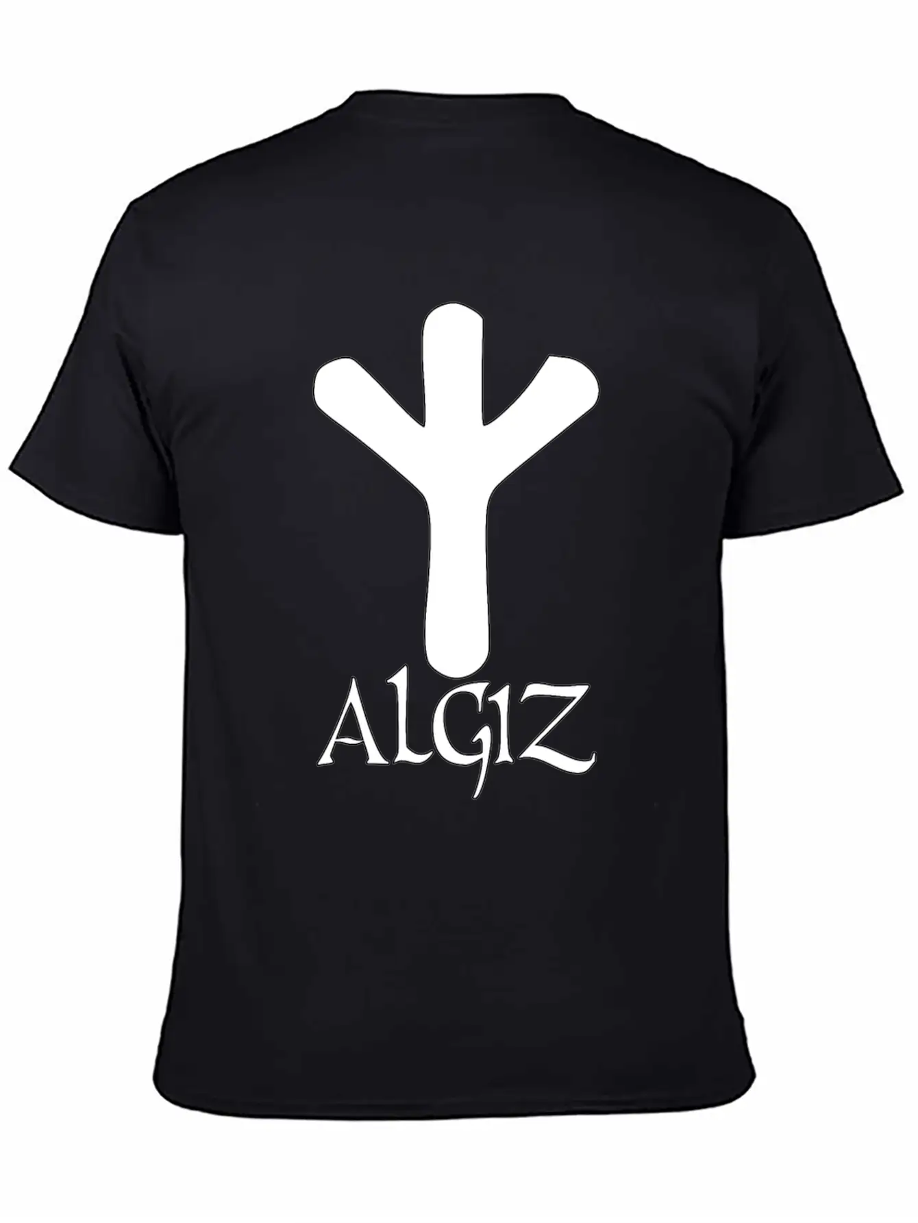 Algiz Rune Protection Rune Magical Powers Breathable Soft Cotton T-Shirt – Timeless Casual Look