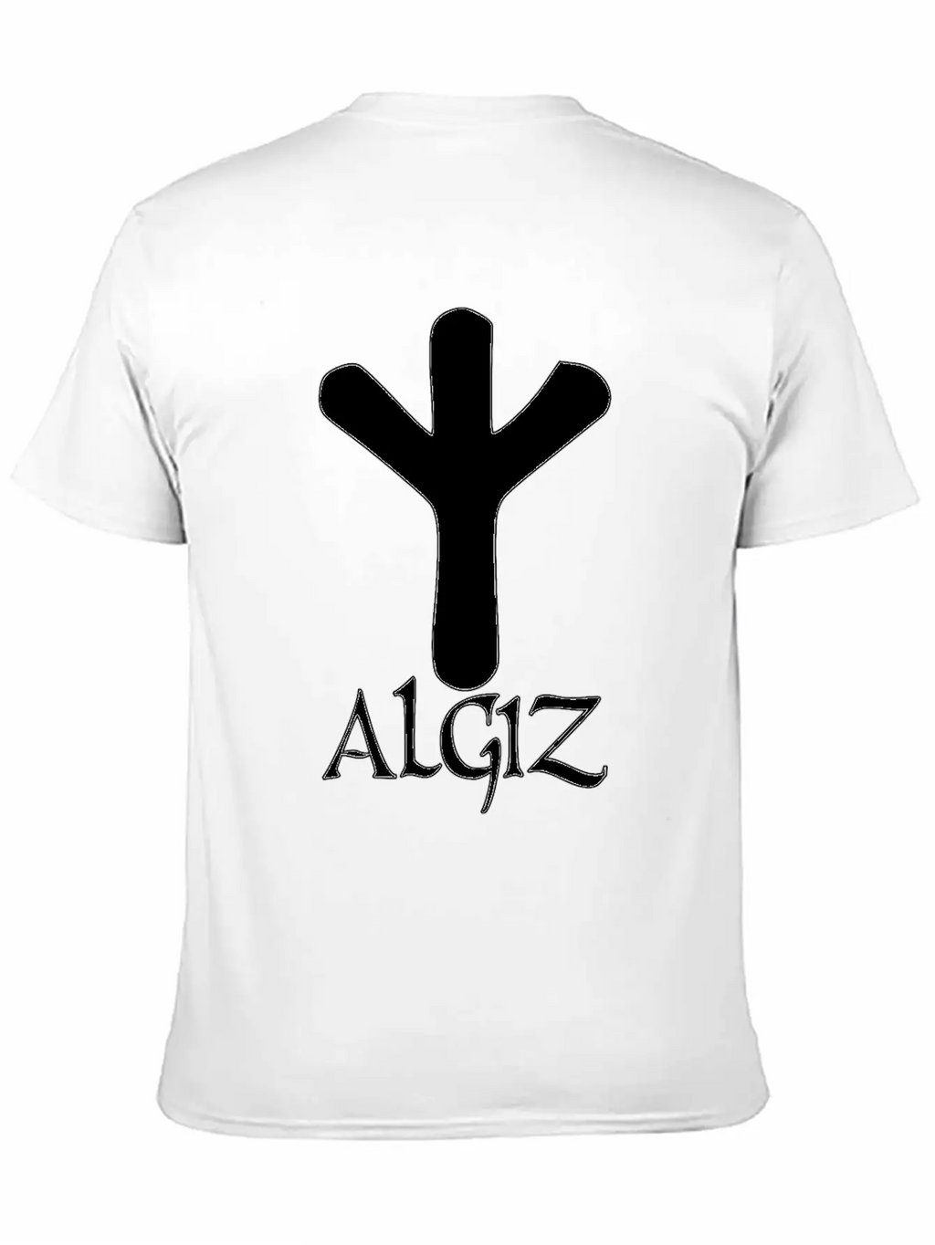 Algiz Rune Protection Rune Magical Powers Breathable Soft Cotton T-Shirt – Timeless Casual Look