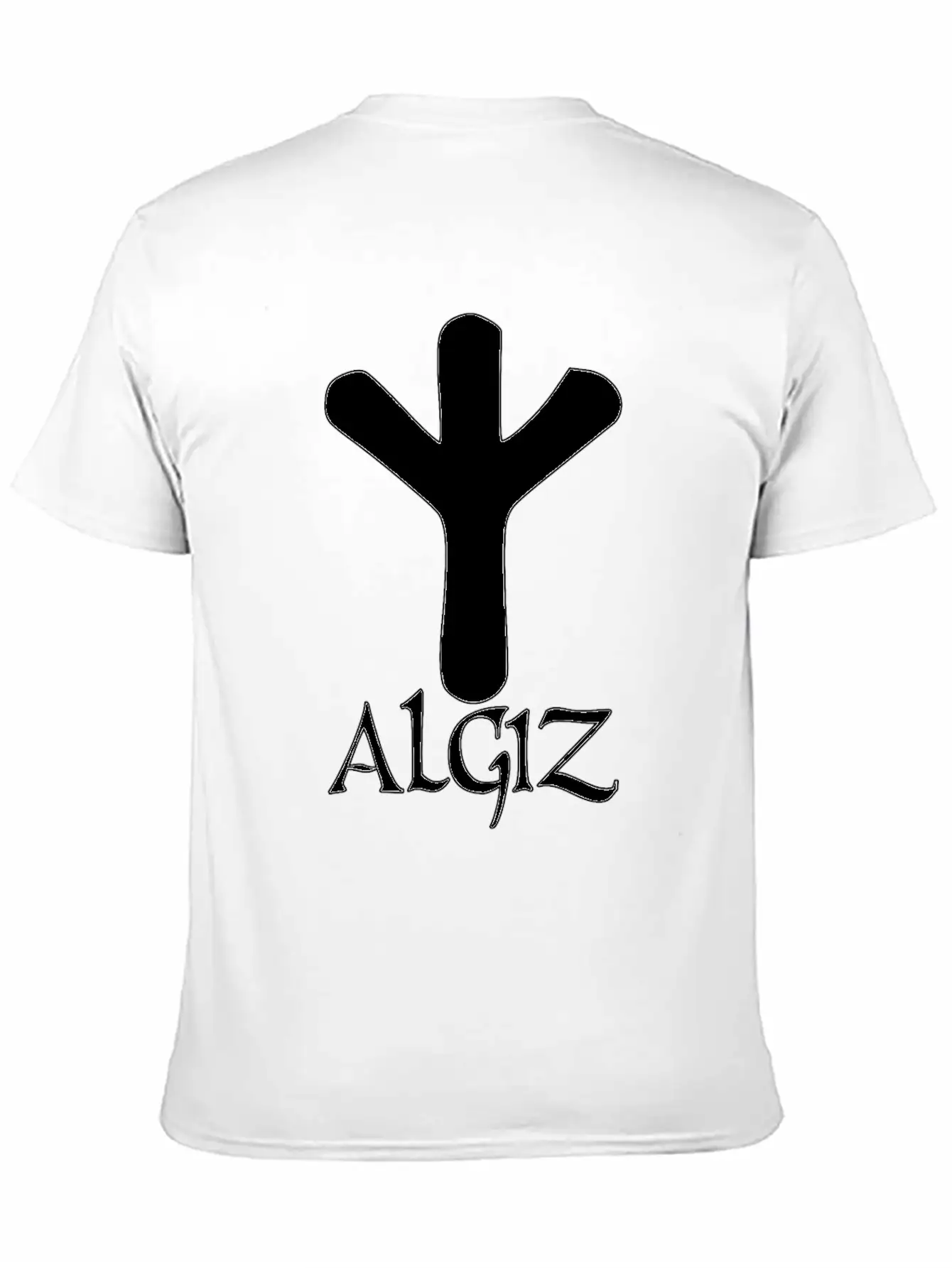 Algiz Rune Protection Rune Magical Powers Breathable Soft Cotton T-Shirt – Timeless Casual Look