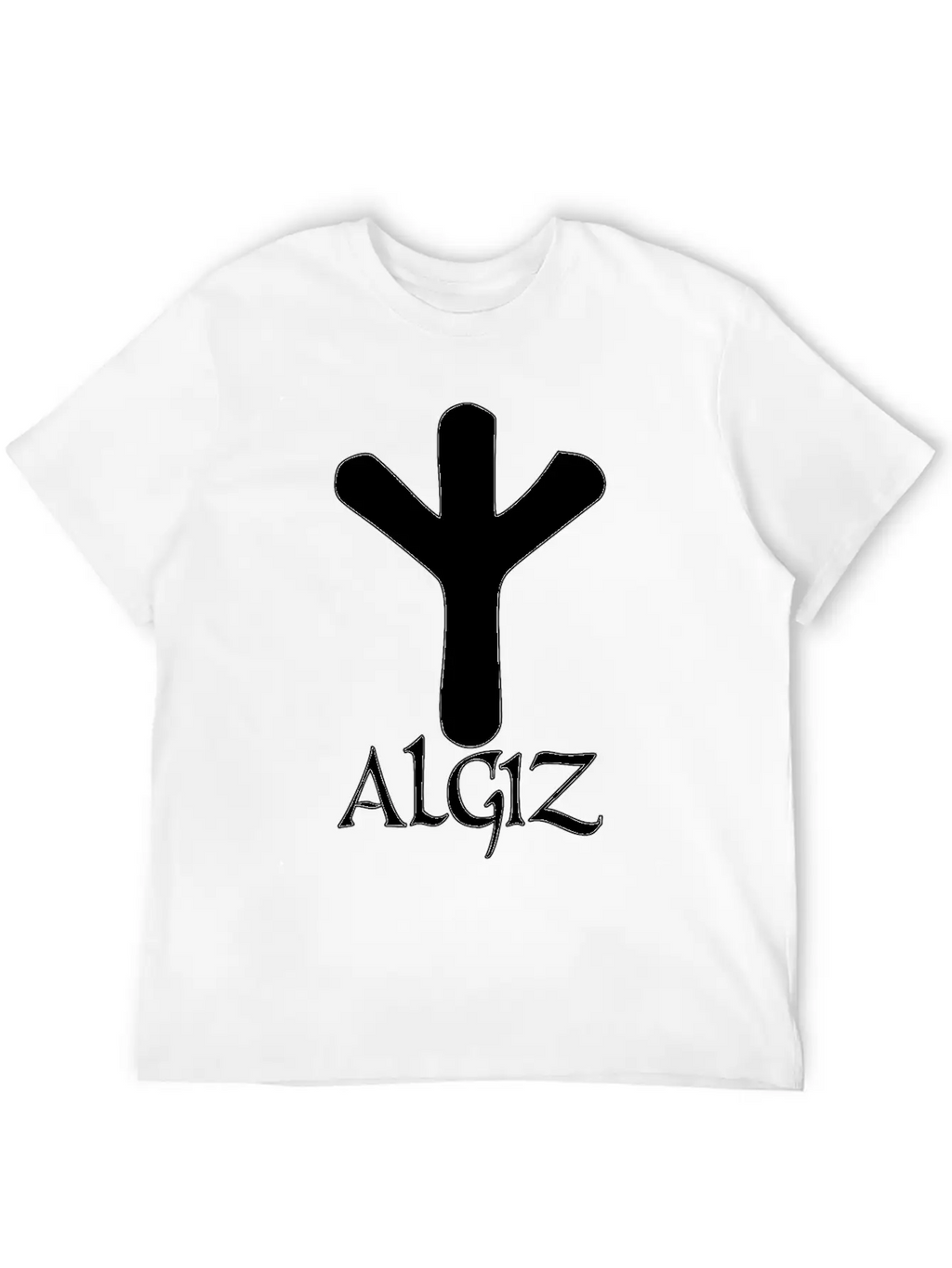 Algiz Rune Protection Rune Magical Powers Breathable Soft Cotton T-Shirt – Timeless Casual Look