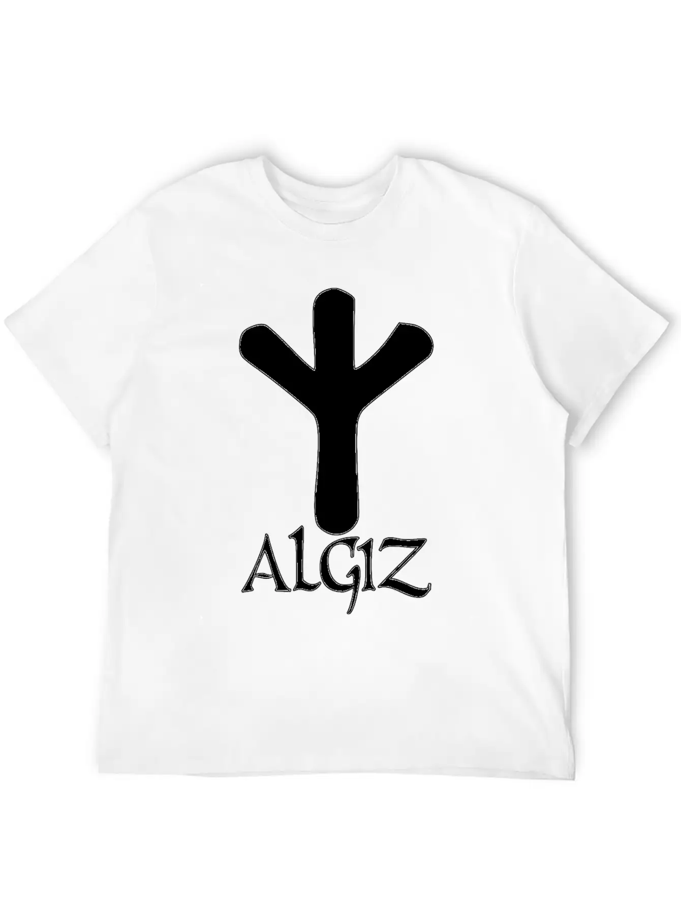 Algiz Rune Protection Rune Magical Powers Breathable Soft Cotton T-Shirt – Timeless Casual Look