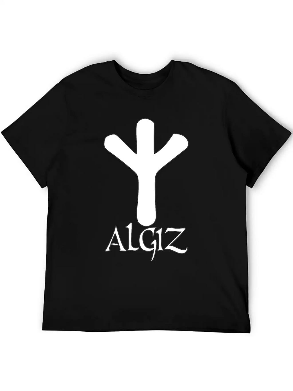 Algiz Rune Protection Rune Magical Powers Breathable Soft Cotton T-Shirt – Timeless Casual Look