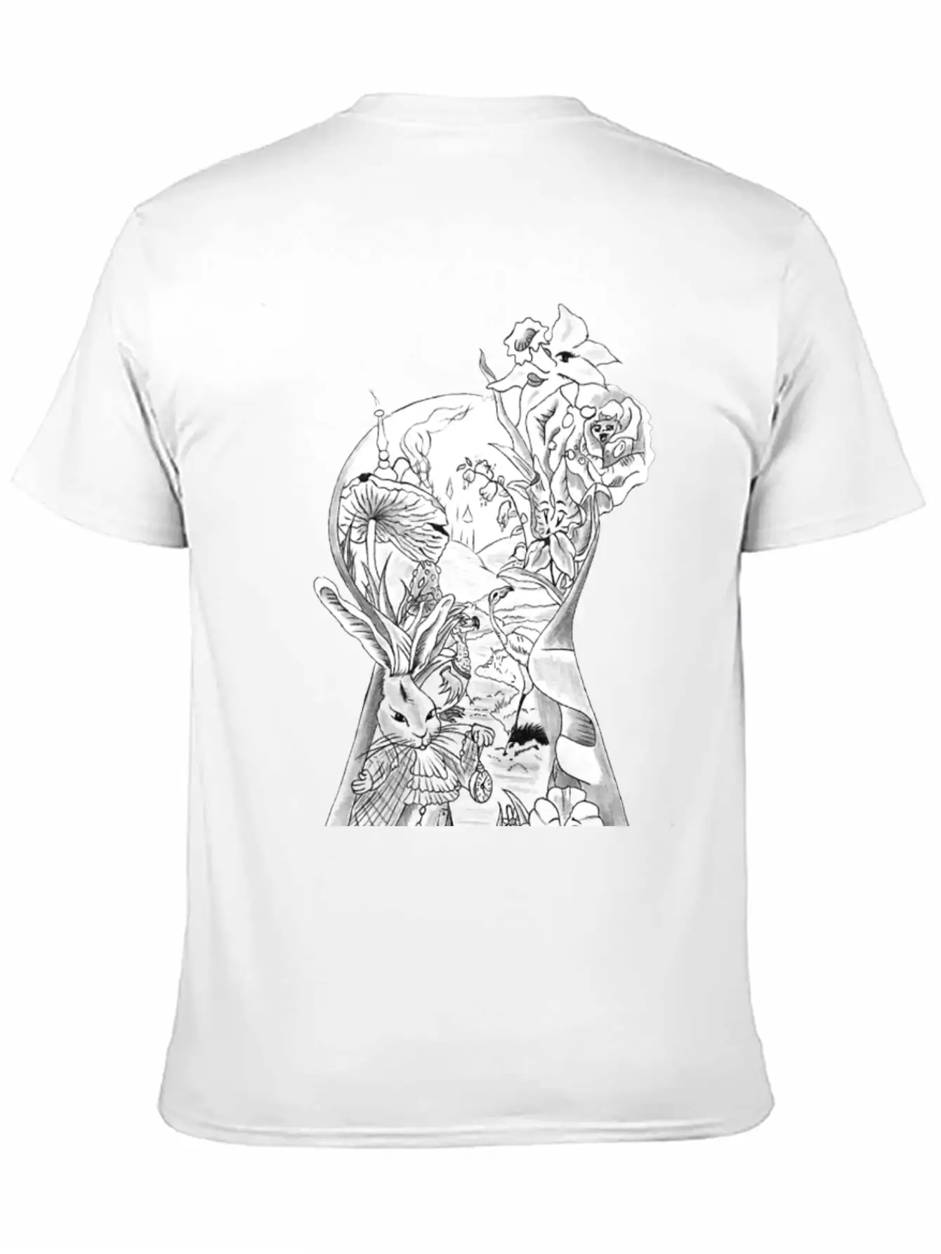 Alice In Wonderland Unisex Short Sleeve Soft Cotton T-Shirt – Casual Everyday Wear