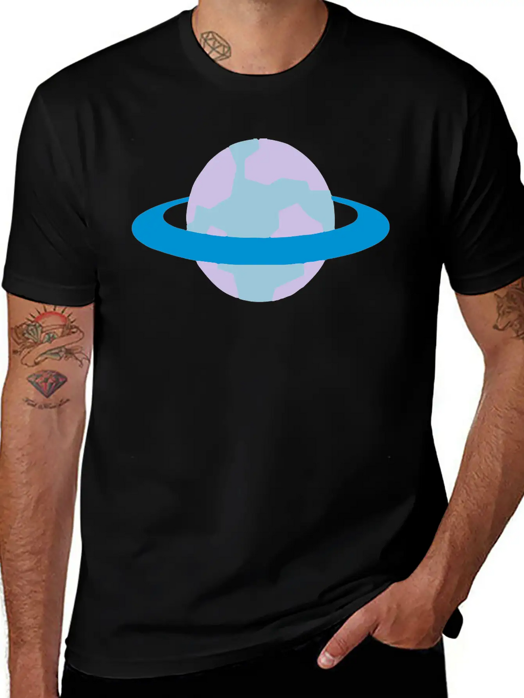 Alien Planet (with Ring) Unisex Casual T-Shirt – Clean Design For Daily Comfort