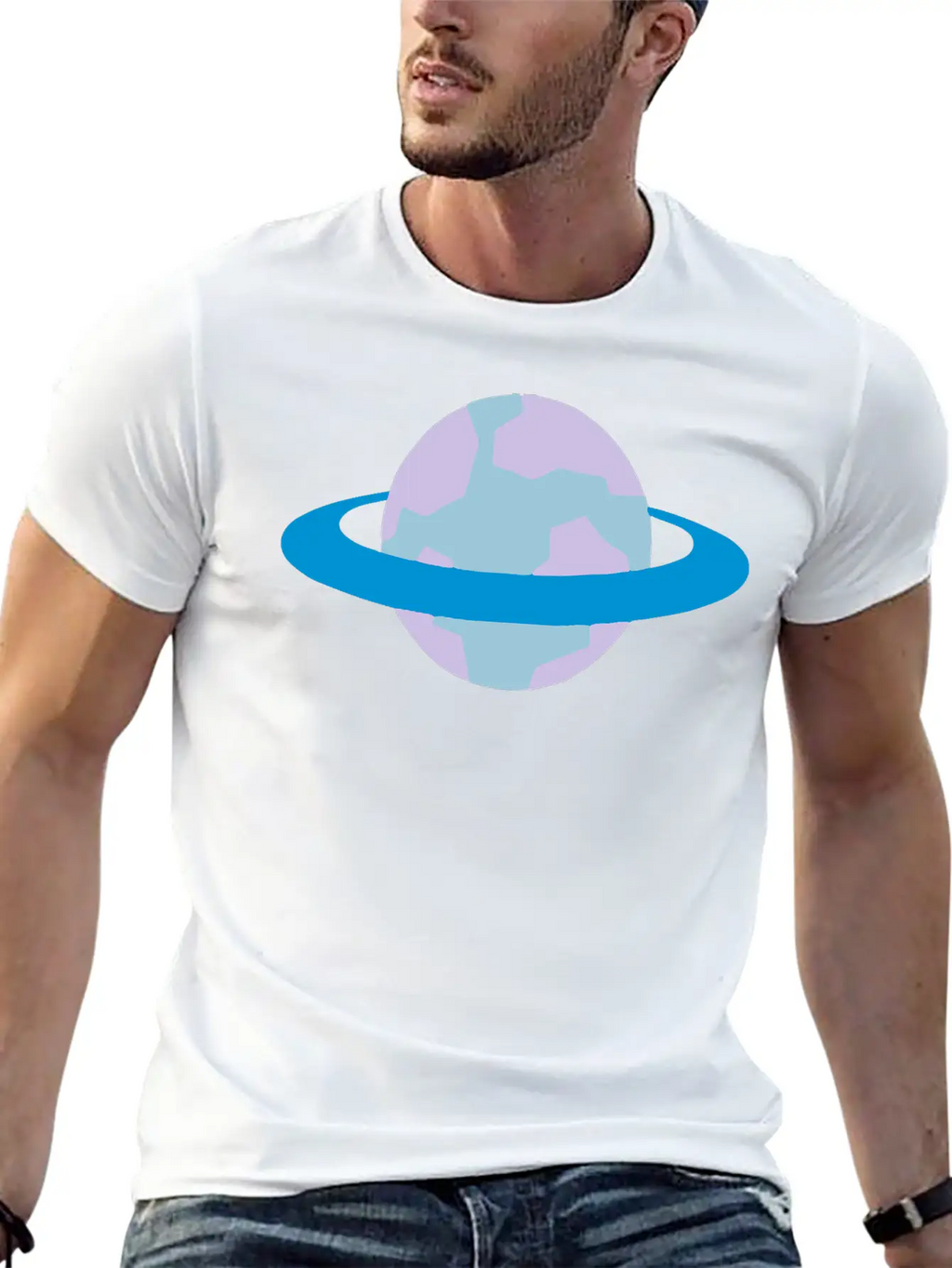 Alien Planet (with Ring) Unisex Casual T-Shirt – Clean Design For Daily Comfort