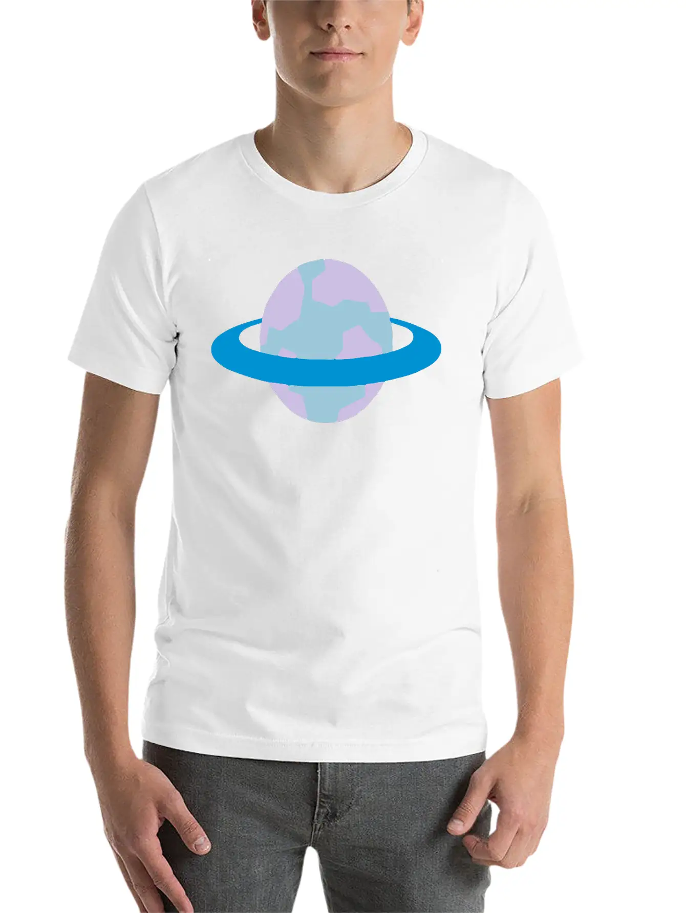 Alien Planet (with Ring) Unisex Casual T-Shirt – Clean Design For Daily Comfort