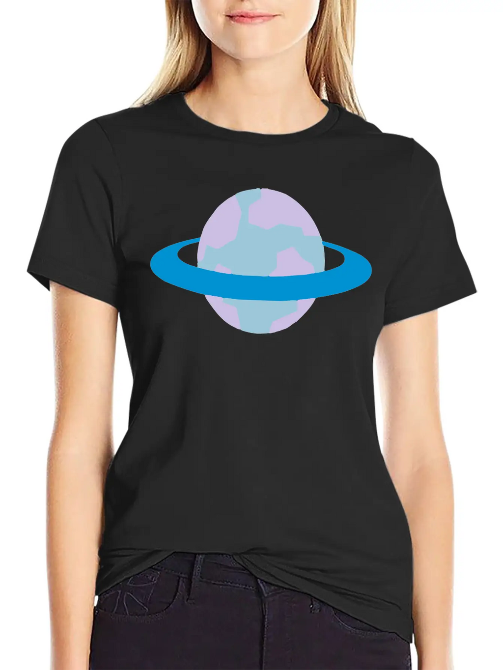Alien Planet (with Ring) Unisex Casual T-Shirt – Clean Design For Daily Comfort
