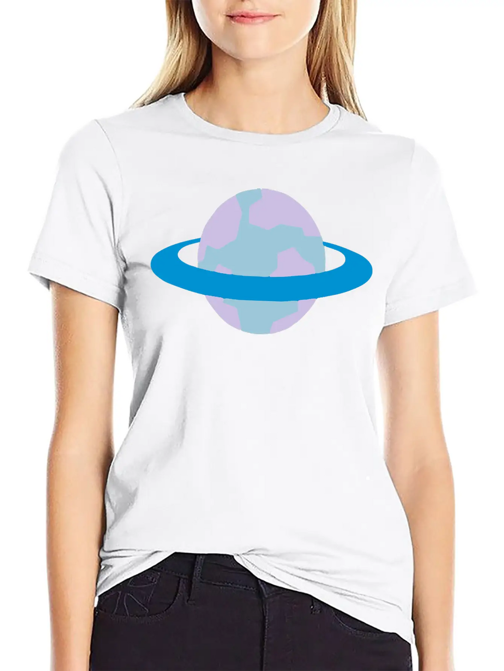 Alien Planet (with Ring) Unisex Casual T-Shirt – Clean Design For Daily Comfort