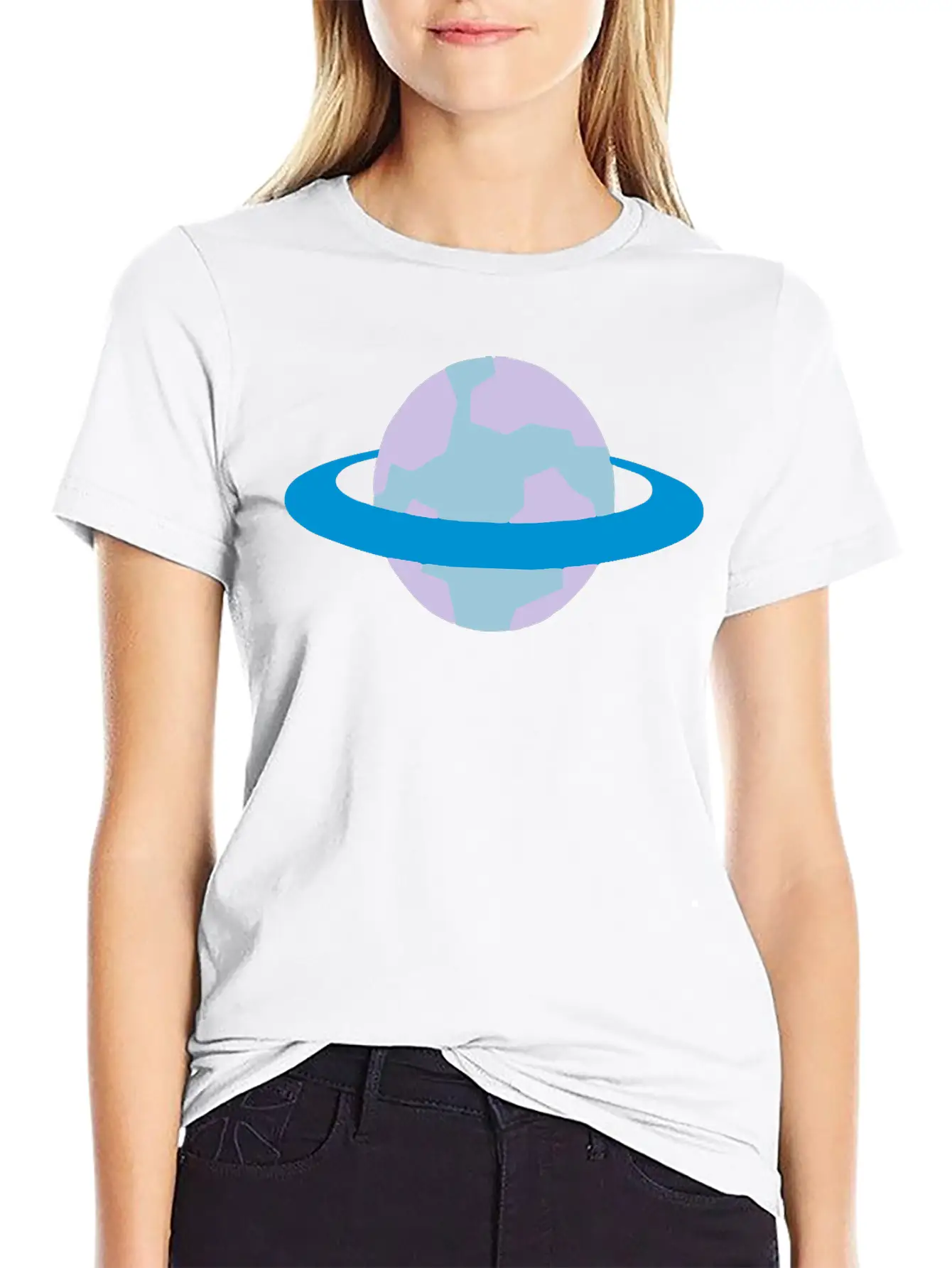 Alien Planet (with Ring) Unisex Casual T-Shirt – Clean Design For Daily Comfort