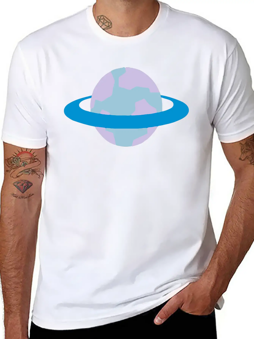 Alien Planet (with Ring) Unisex Casual T-Shirt – Clean Design For Daily Comfort