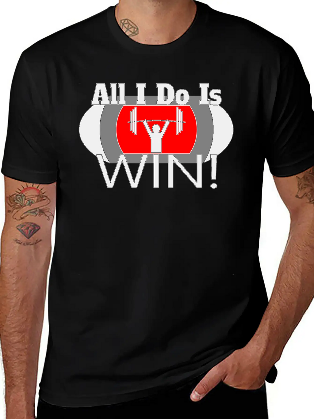 ALL I DO IS WIN (LIFTING) Unisex Casual T-Shirt – Clean Design For Daily Comfort