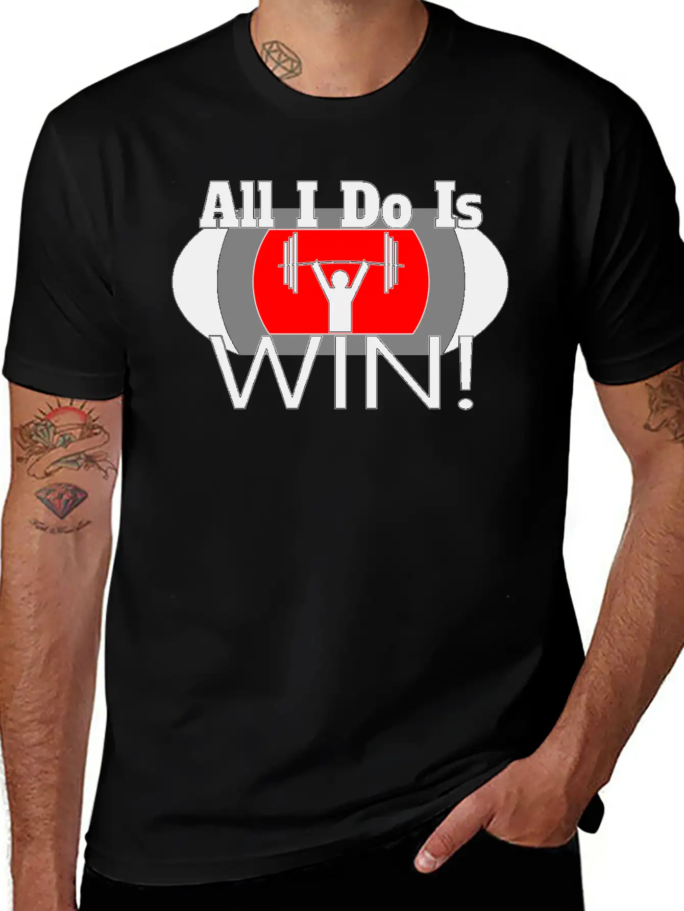ALL I DO IS WIN (LIFTING) Unisex Casual T-Shirt – Clean Design For Daily Comfort