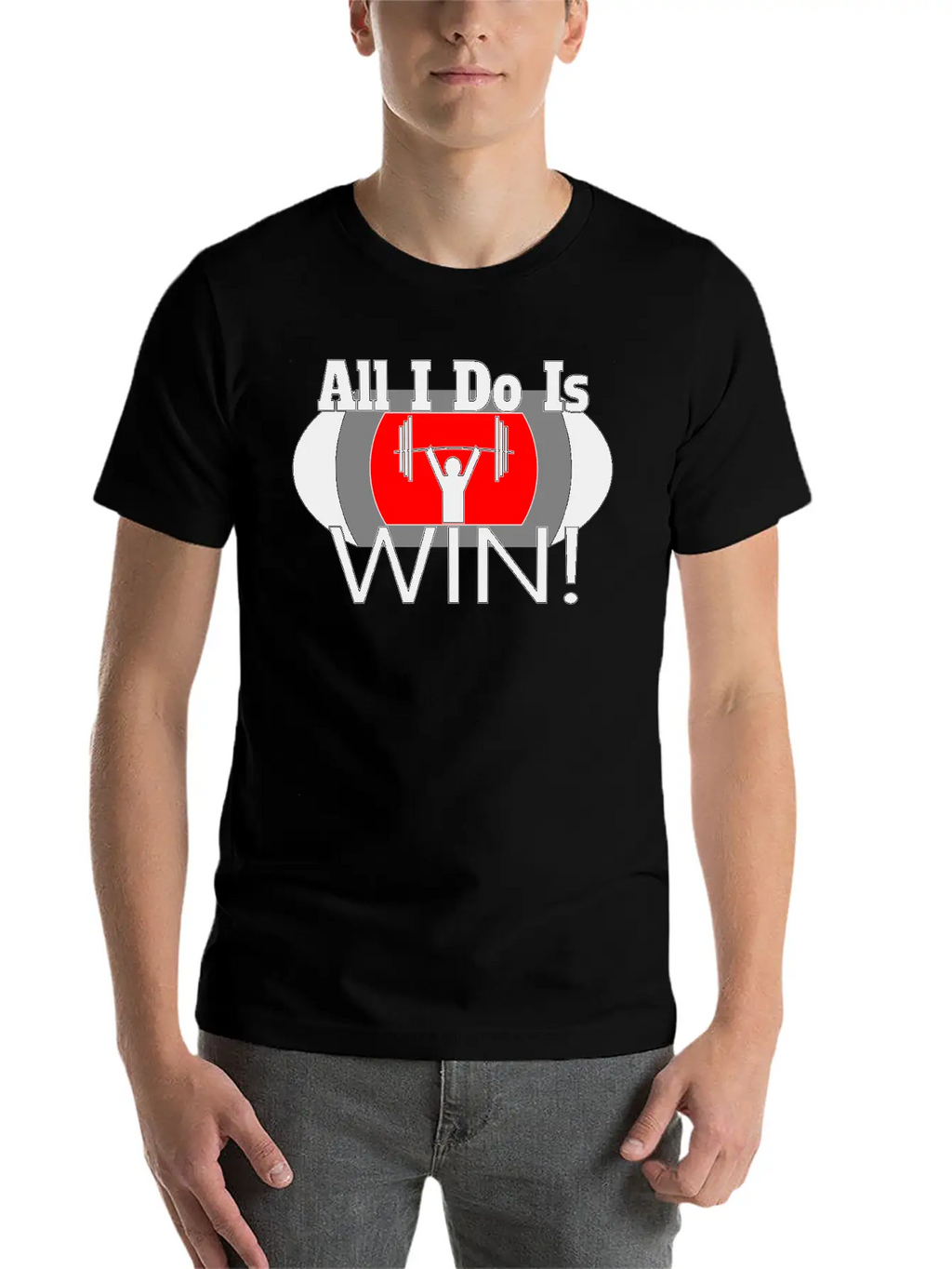 ALL I DO IS WIN (LIFTING) Unisex Casual T-Shirt – Clean Design For Daily Comfort