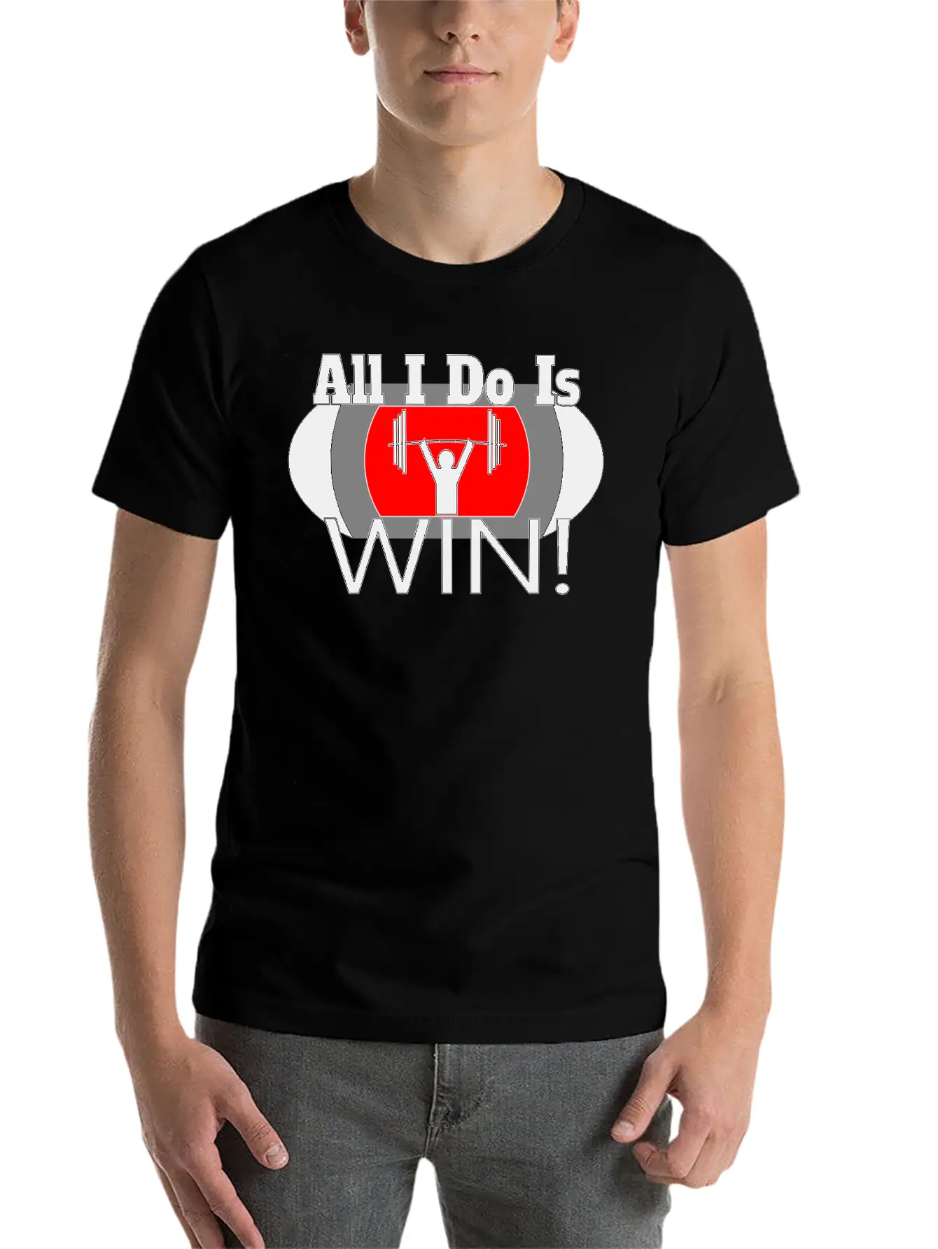 ALL I DO IS WIN (LIFTING) Unisex Casual T-Shirt – Clean Design For Daily Comfort