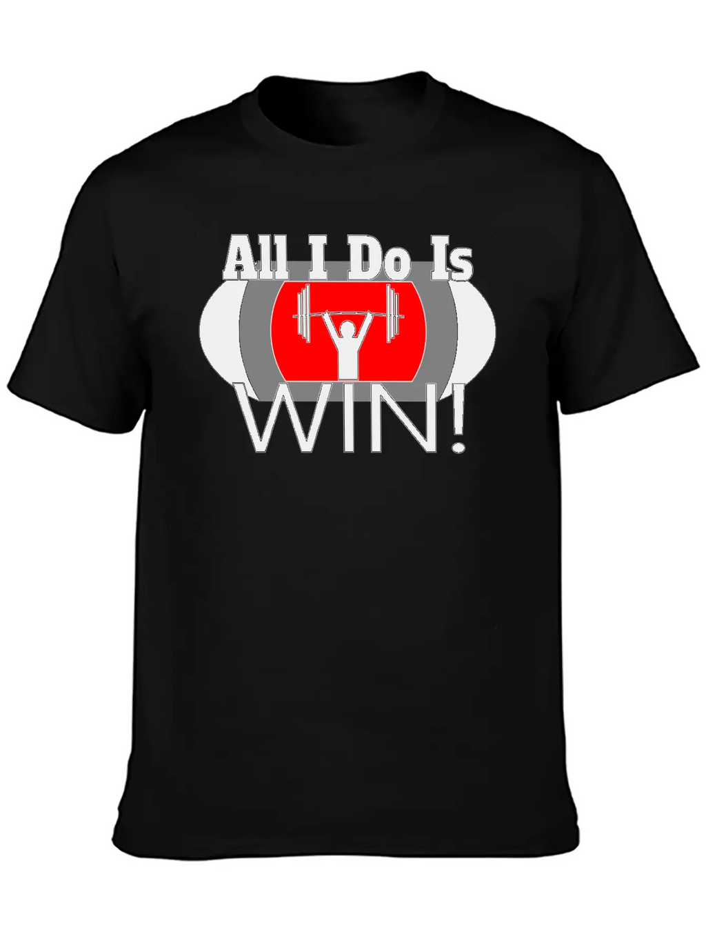ALL I DO IS WIN (LIFTING) Unisex Casual T-Shirt – Clean Design For Daily Comfort
