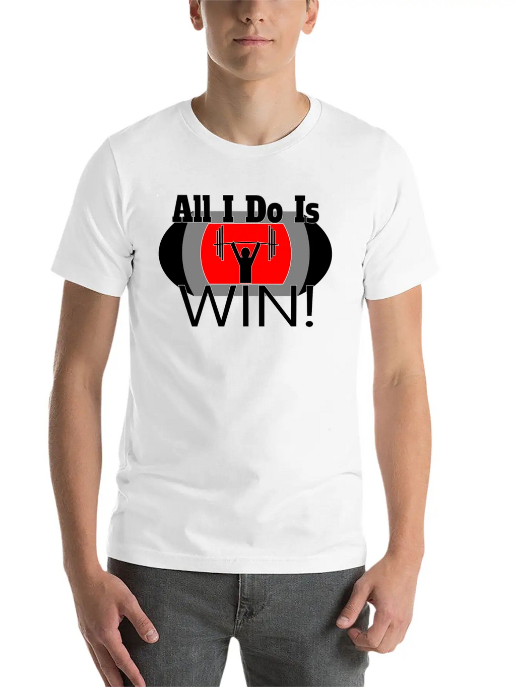 ALL I DO IS WIN (LIFTING) Unisex Casual T-Shirt – Clean Design For Daily Comfort