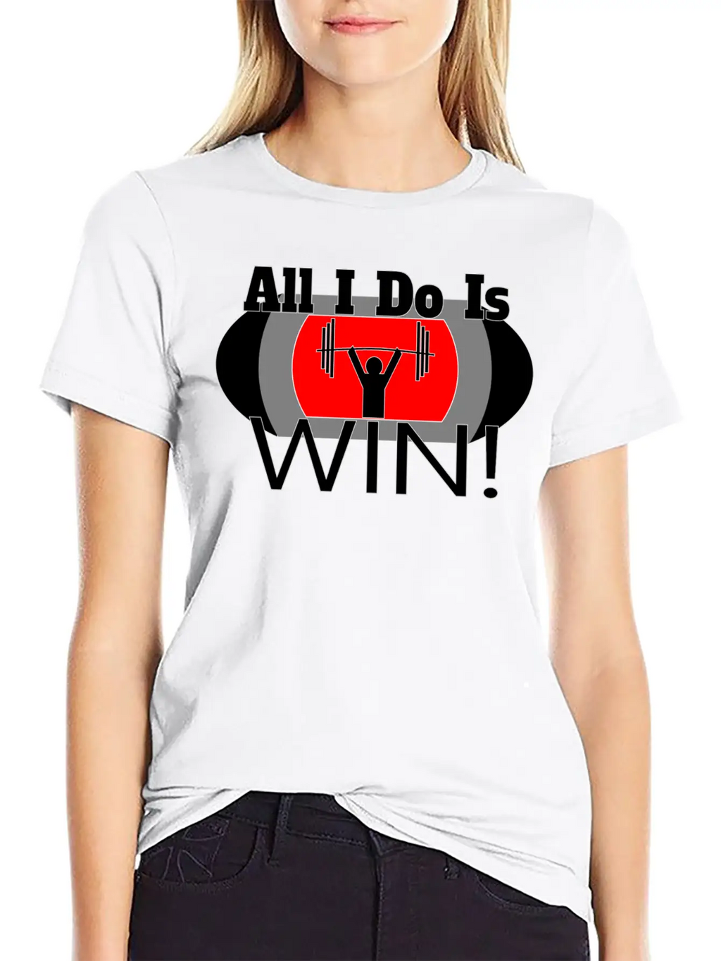 ALL I DO IS WIN (LIFTING) Unisex Casual T-Shirt – Clean Design For Daily Comfort