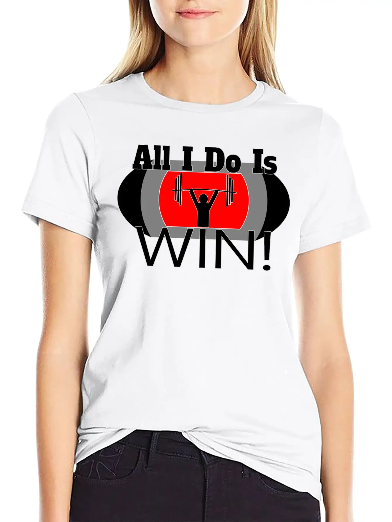 ALL I DO IS WIN (LIFTING) Unisex Casual T-Shirt – Clean Design For Daily Comfort