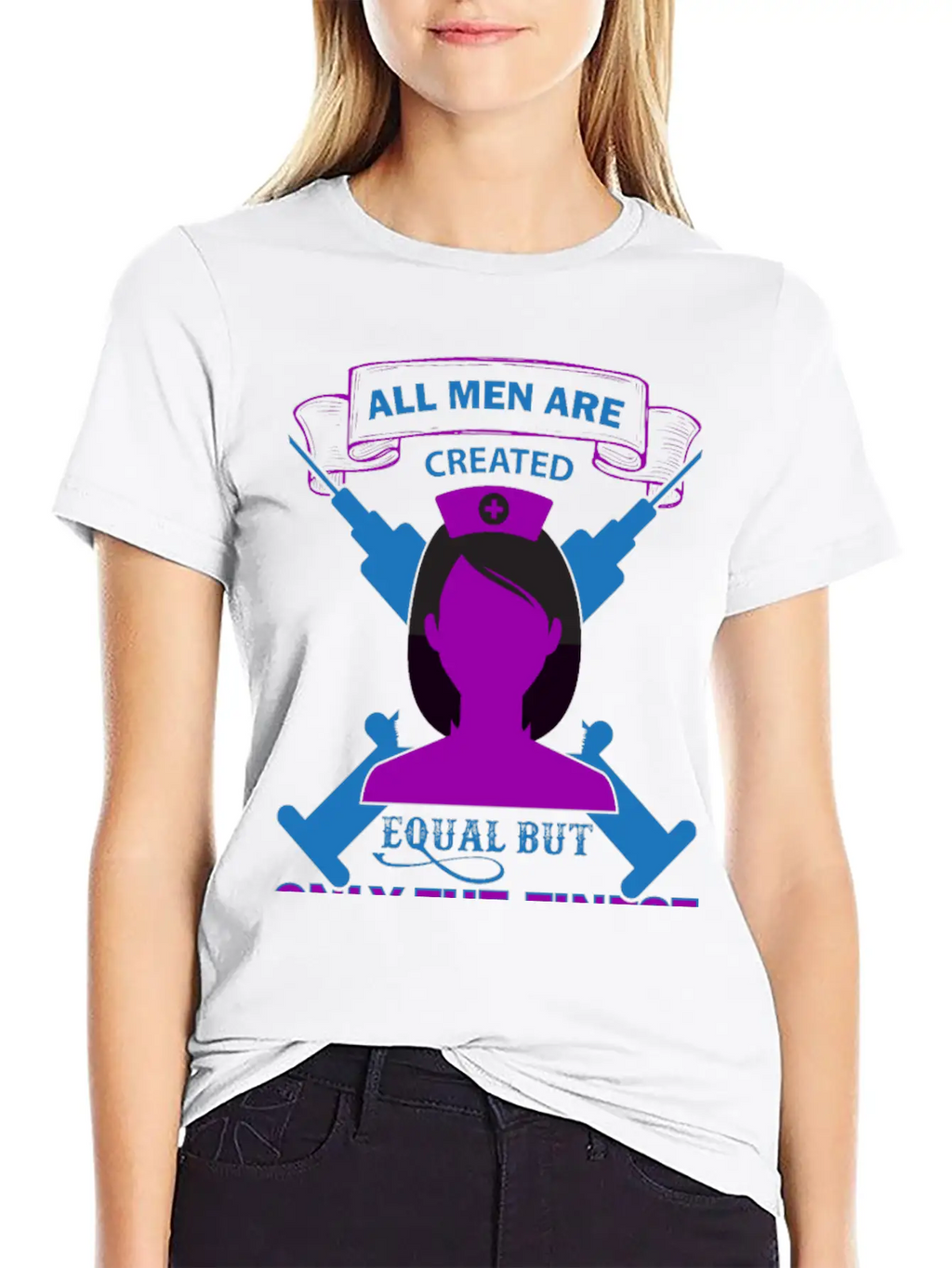 All Men Are Created Equal But Only The Finest Unisex Short Sleeve Soft Cotton T-Shirt – Casual Everyday Wear