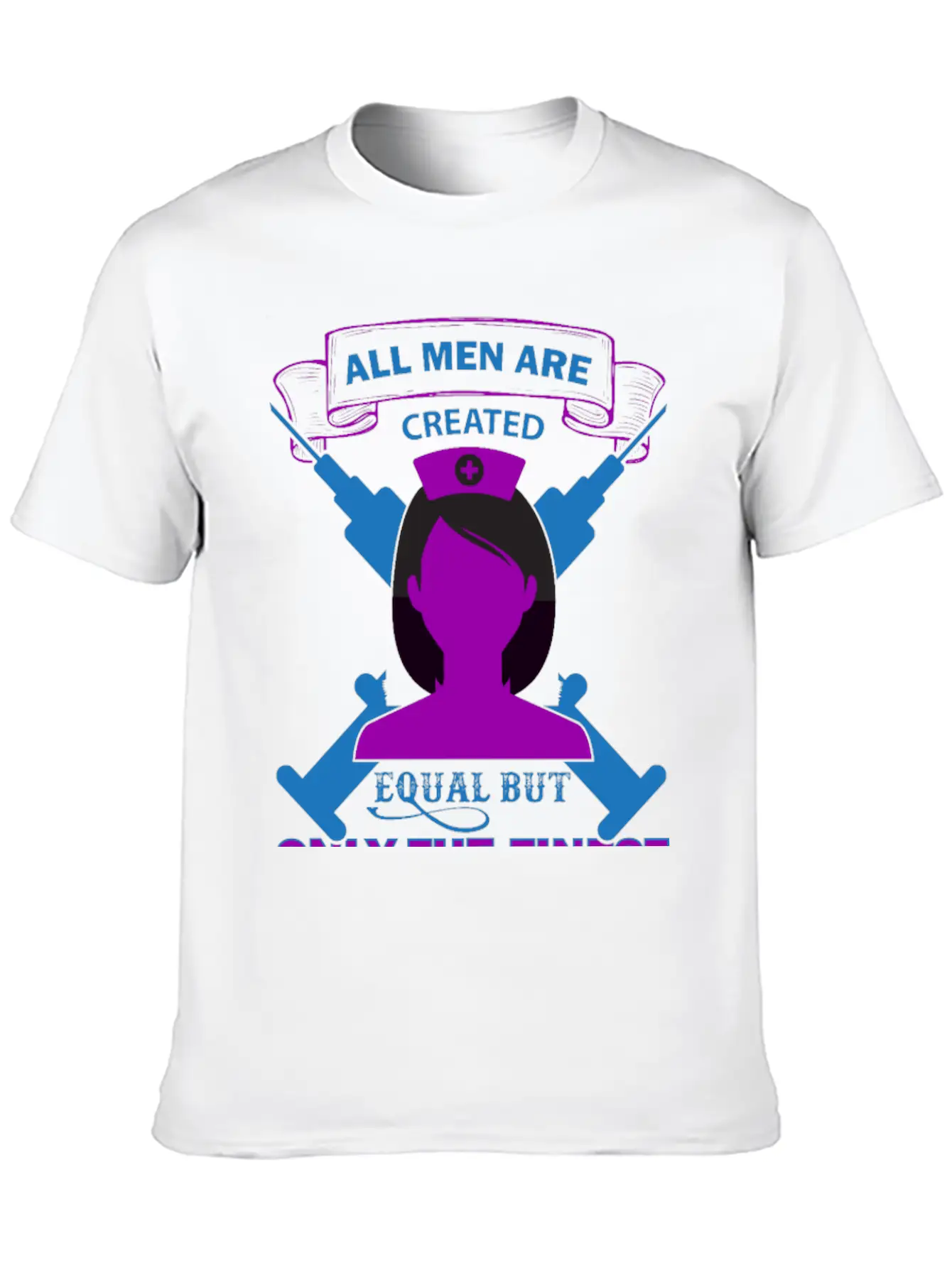 All Men Are Created Equal But Only The Finest Unisex Short Sleeve Soft Cotton T-Shirt – Casual Everyday Wear