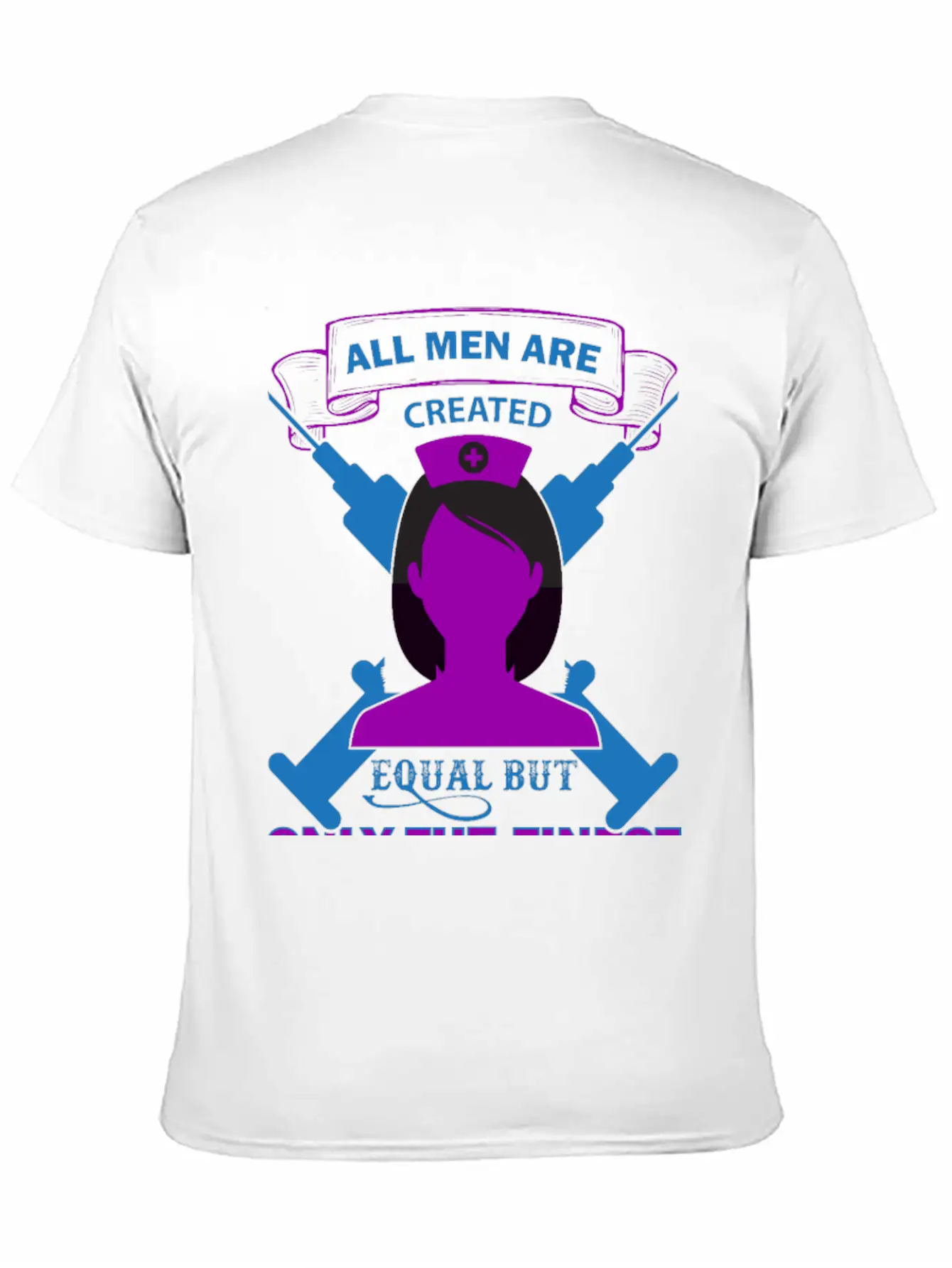 All Men Are Created Equal But Only The Finest Unisex Short Sleeve Soft Cotton T-Shirt – Casual Everyday Wear
