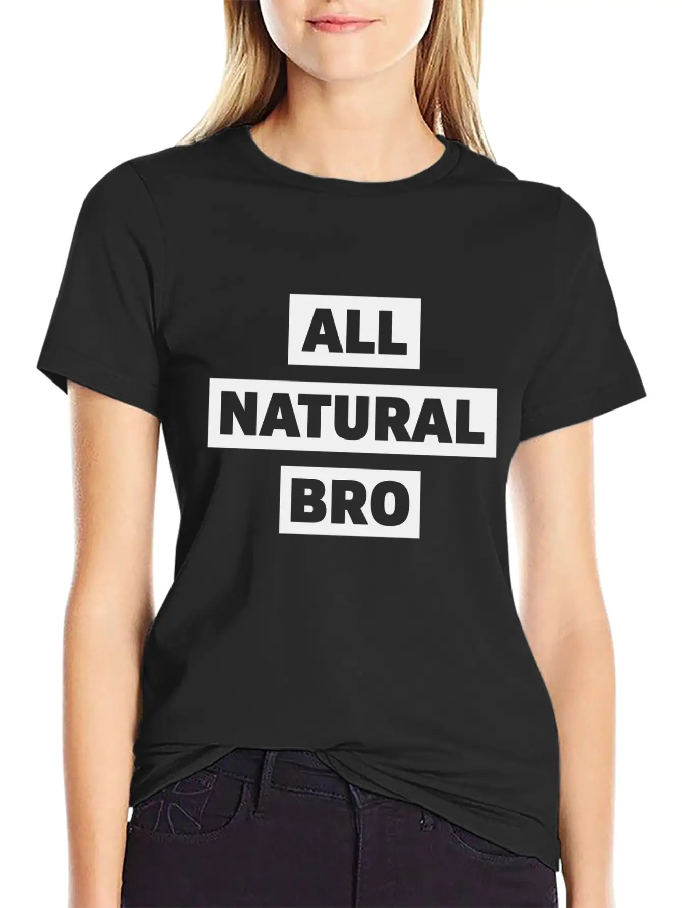 All Natural Bro Fitness Gym Motivation Classic Fit Graphic Tee For Daily Comfort – Unisex Cotton Shirt