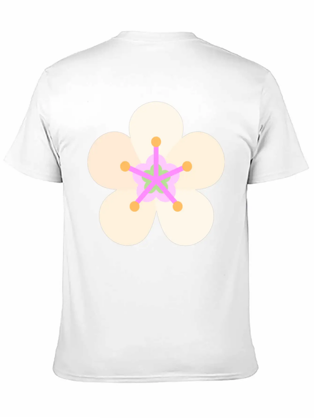 Almond Flower Classic Fit Graphic Tee For Daily Comfort – Unisex Cotton Shirt
