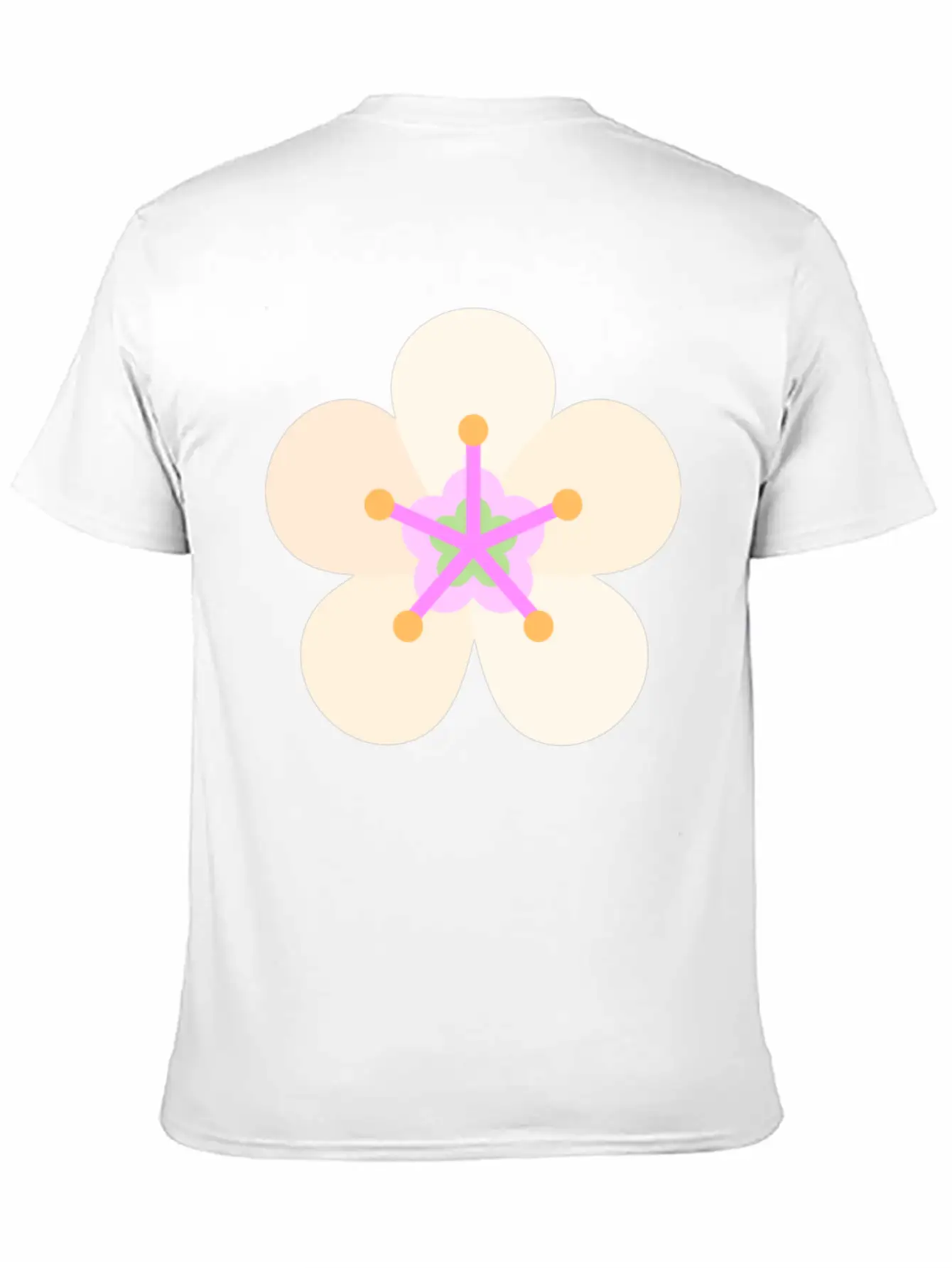 Almond Flower Classic Fit Graphic Tee For Daily Comfort – Unisex Cotton Shirt