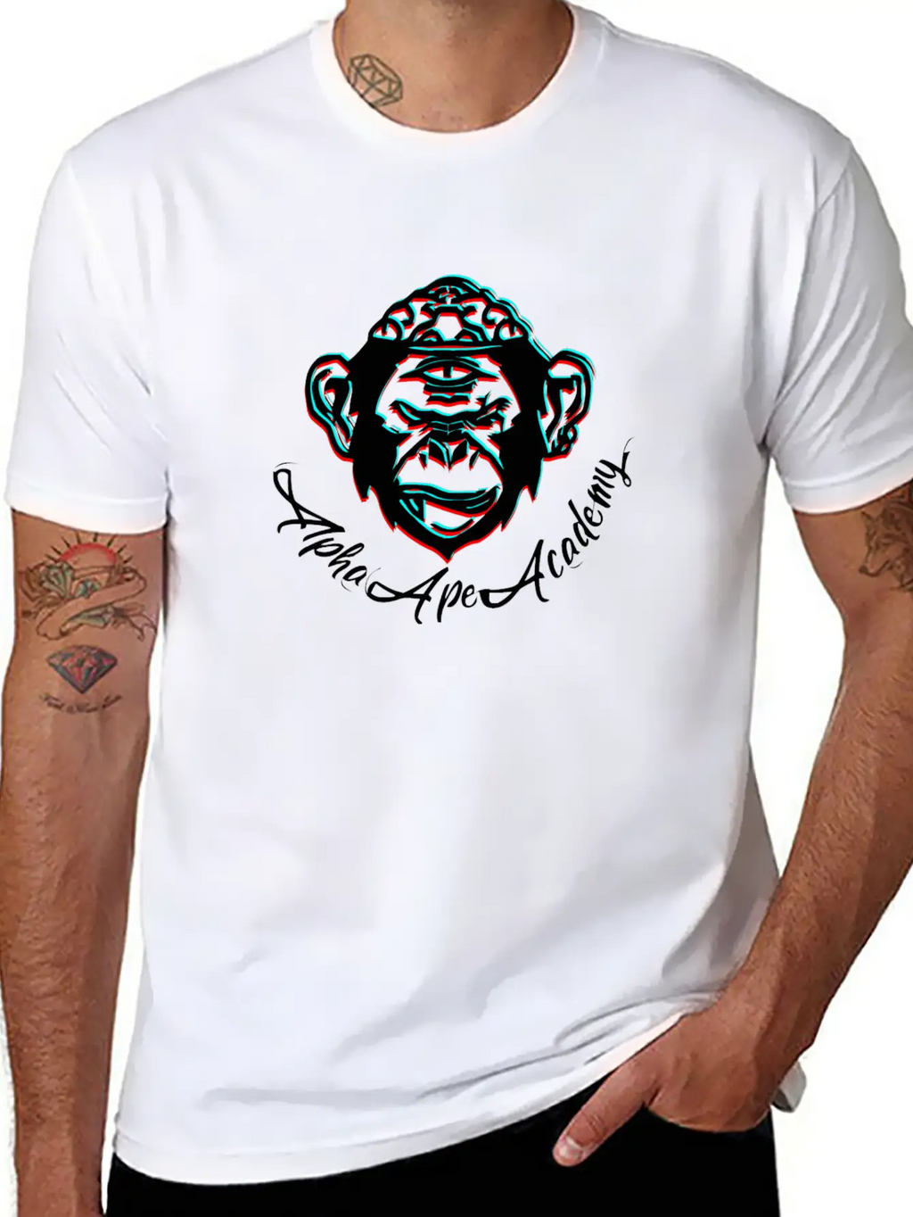 Alpha Ape Academy Classic T Shirt Unisex Casual T-Shirt – Clean Design For Daily Comfort