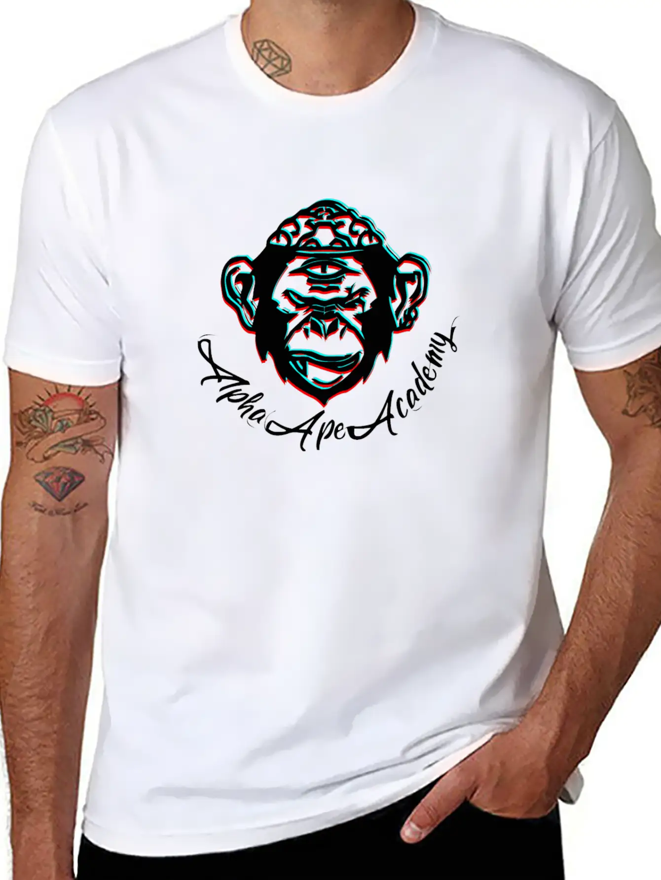Alpha Ape Academy Classic T Shirt Unisex Casual T-Shirt – Clean Design For Daily Comfort
