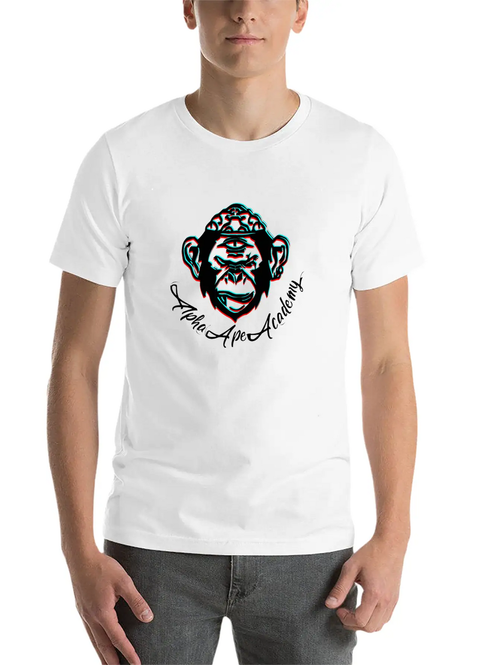 Alpha Ape Academy Classic T Shirt Unisex Casual T-Shirt – Clean Design For Daily Comfort