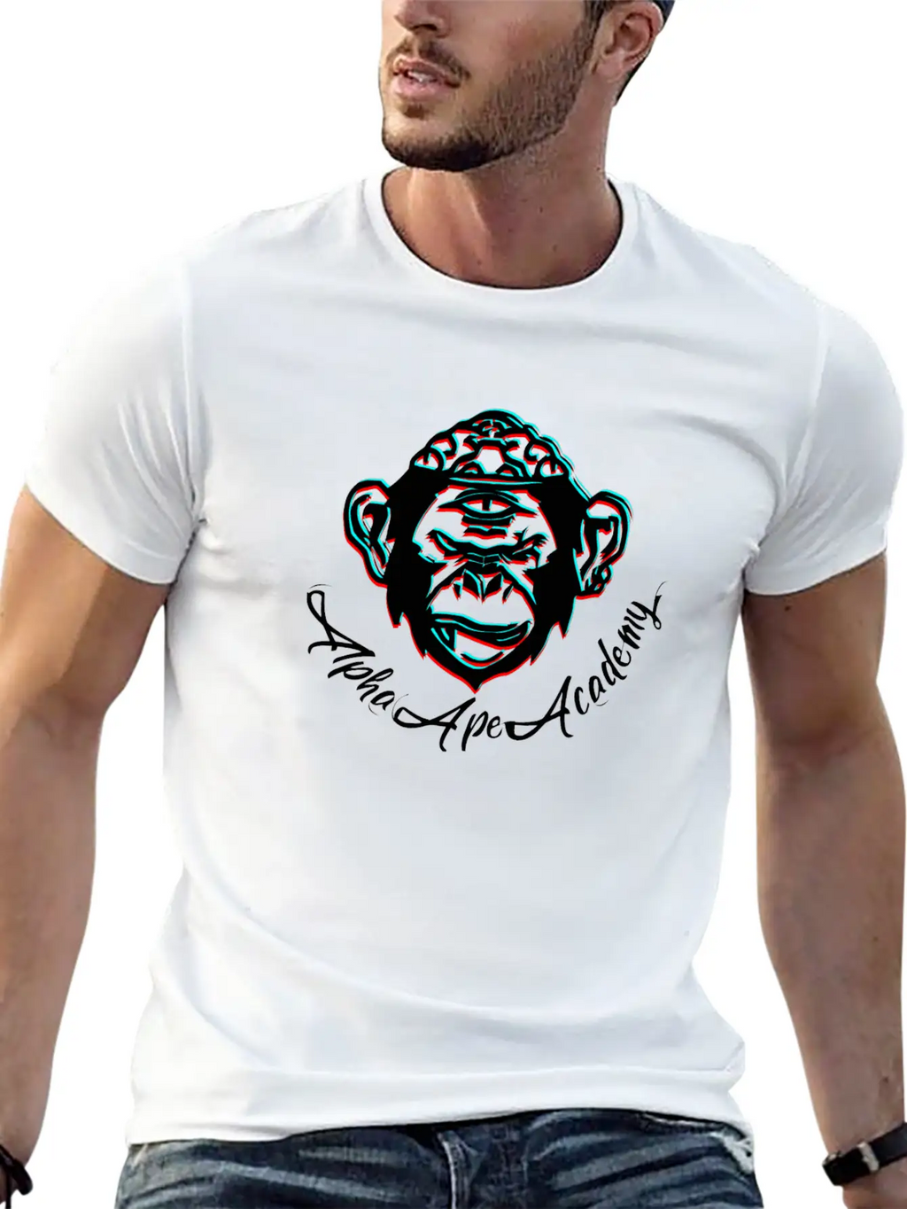 Alpha Ape Academy Classic T Shirt Unisex Casual T-Shirt – Clean Design For Daily Comfort