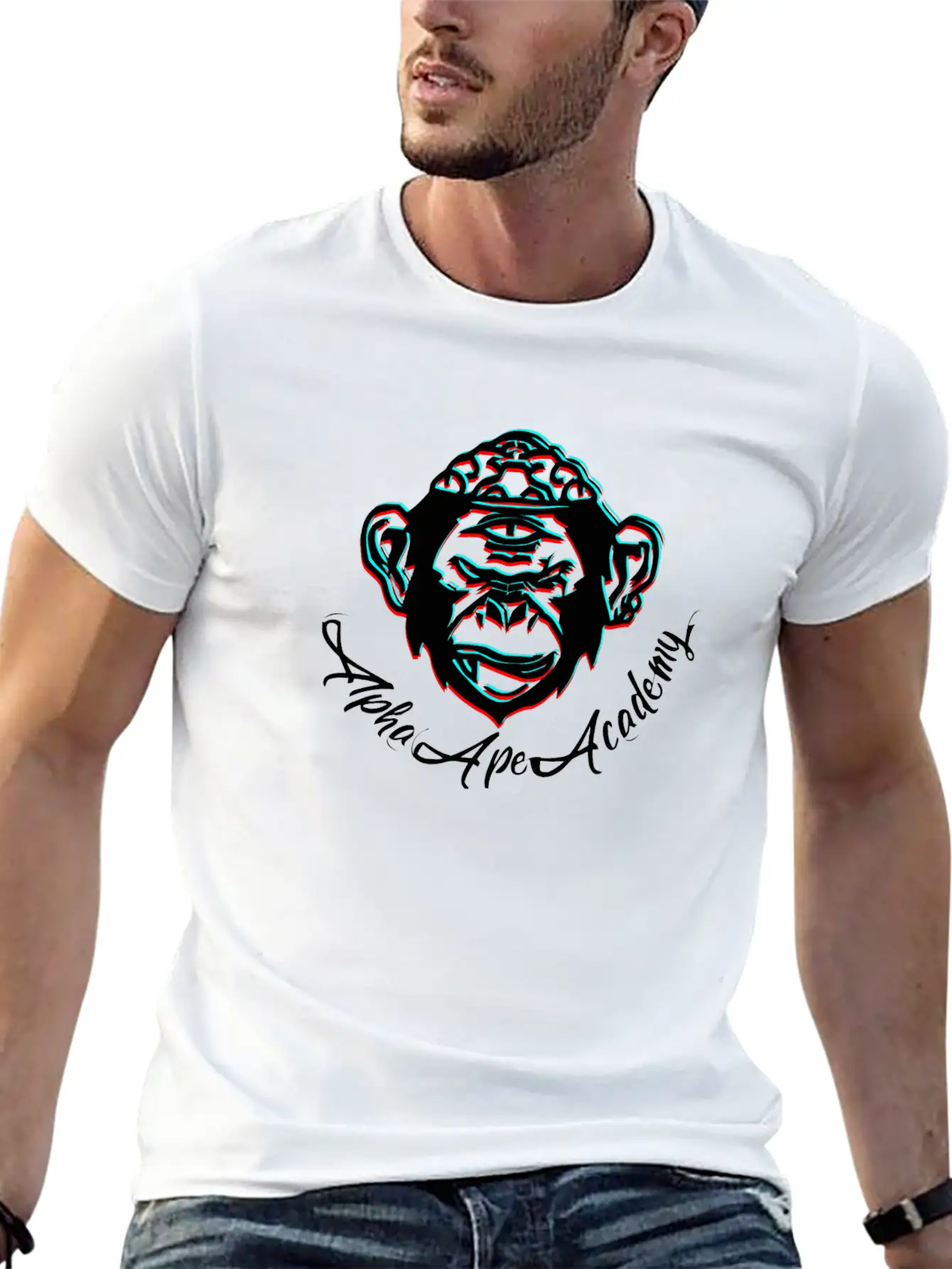 Alpha Ape Academy Classic T Shirt Unisex Casual T-Shirt – Clean Design For Daily Comfort