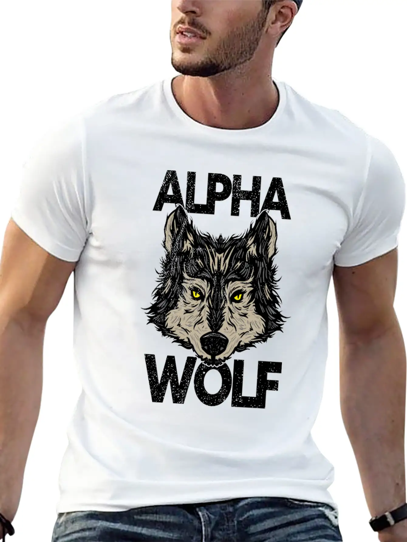 Alpha Wolf Casual Graphic T-Shirt – Simple And Comfortable Daily Wear