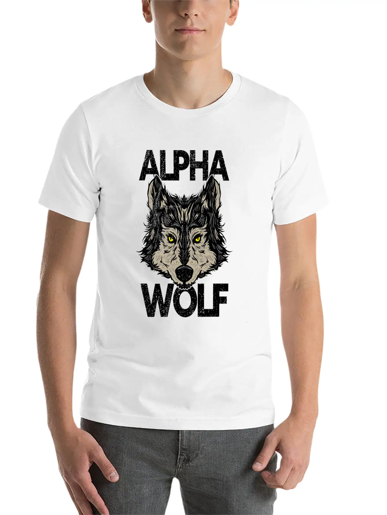 Alpha Wolf Casual Graphic T-Shirt – Simple And Comfortable Daily Wear