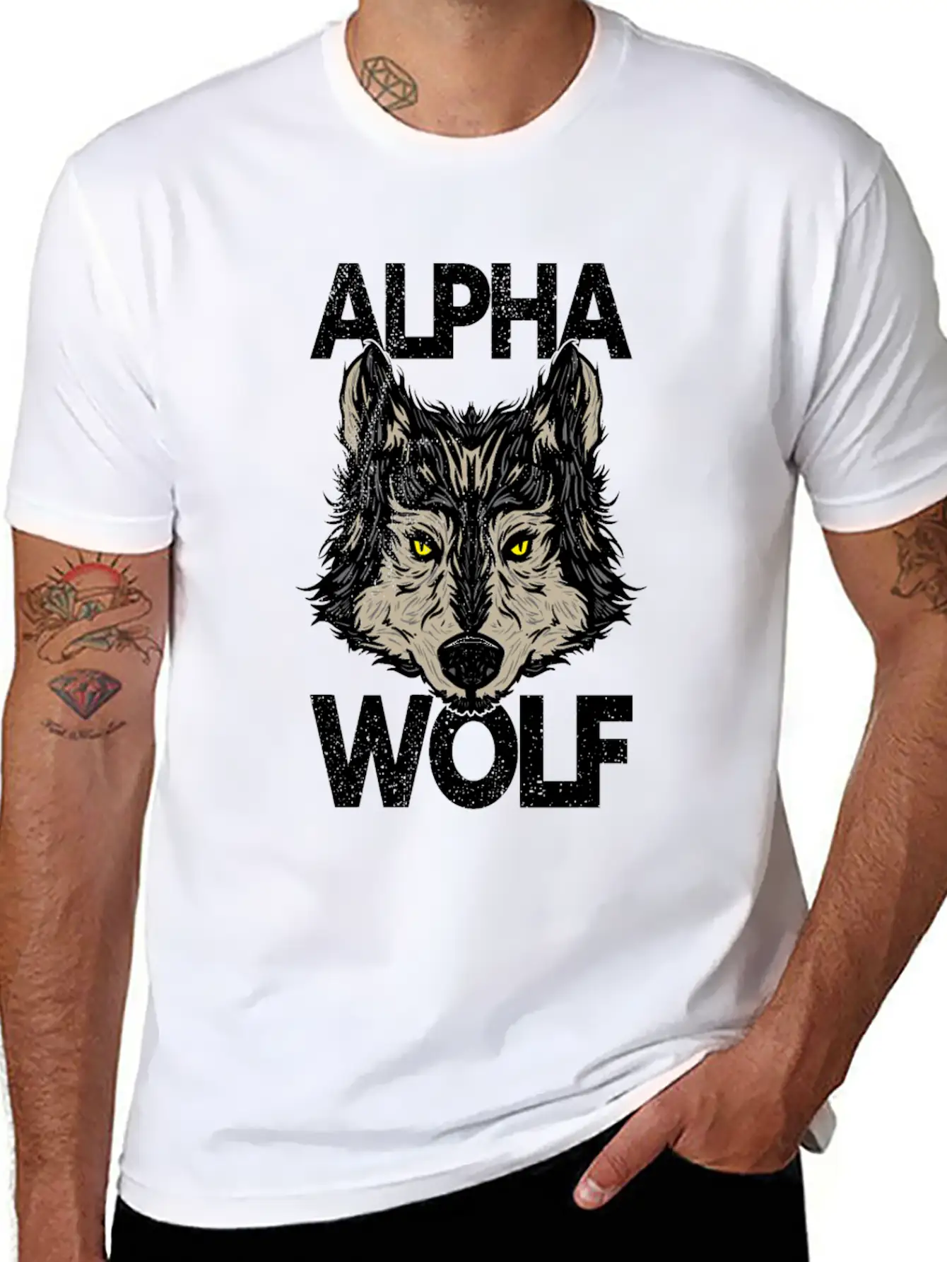 Alpha Wolf Casual Graphic T-Shirt – Simple And Comfortable Daily Wear
