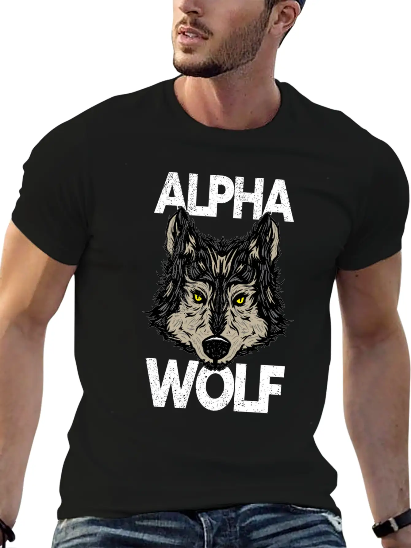 Alpha Wolf Casual Graphic T-Shirt – Simple And Comfortable Daily Wear
