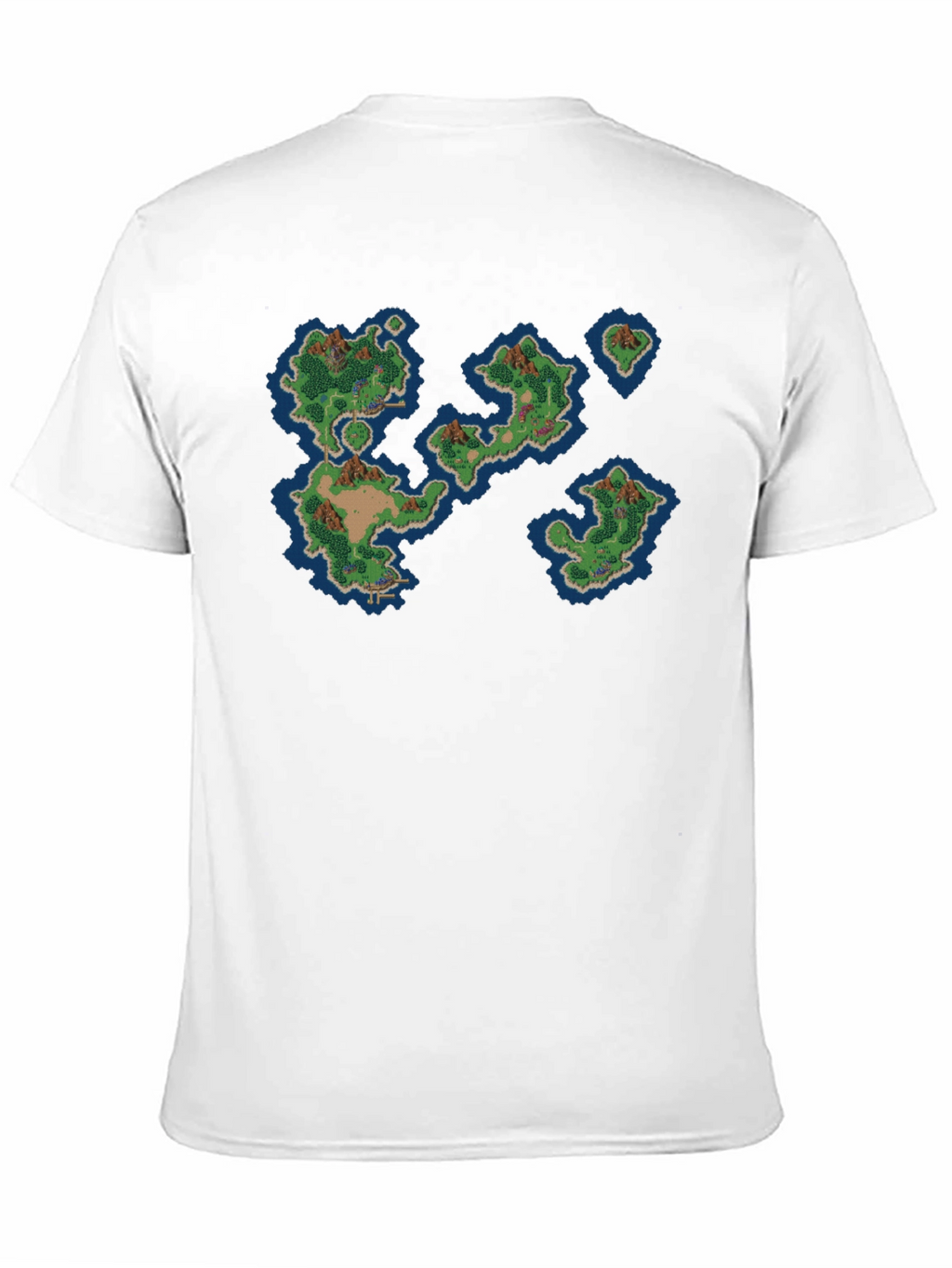 Retro Island Map Graphic Tee - Black