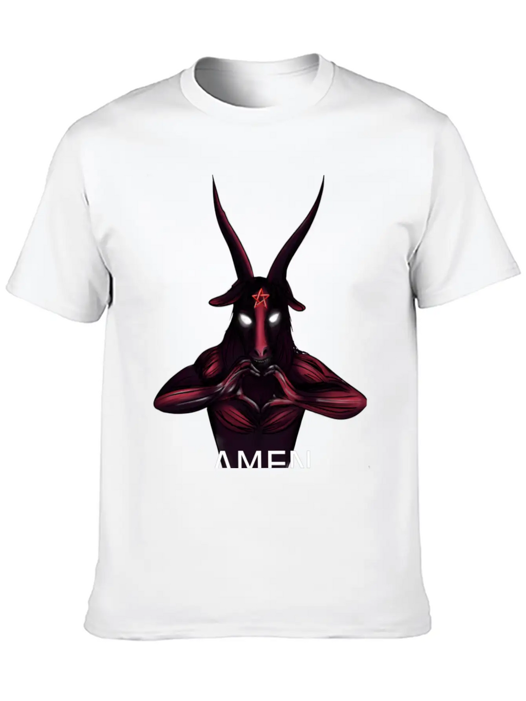 Alternative Amen Occult Love Casual Graphic T-Shirt – Simple And Comfortable Daily Wear