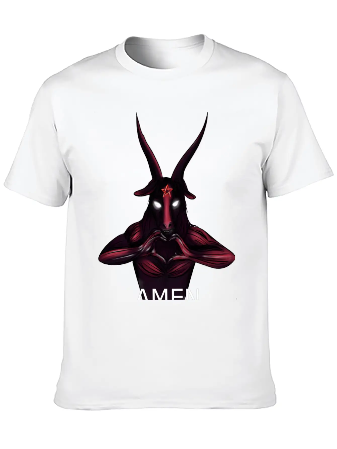 Alternative Amen Occult Love Casual Graphic T-Shirt – Simple And Comfortable Daily Wear