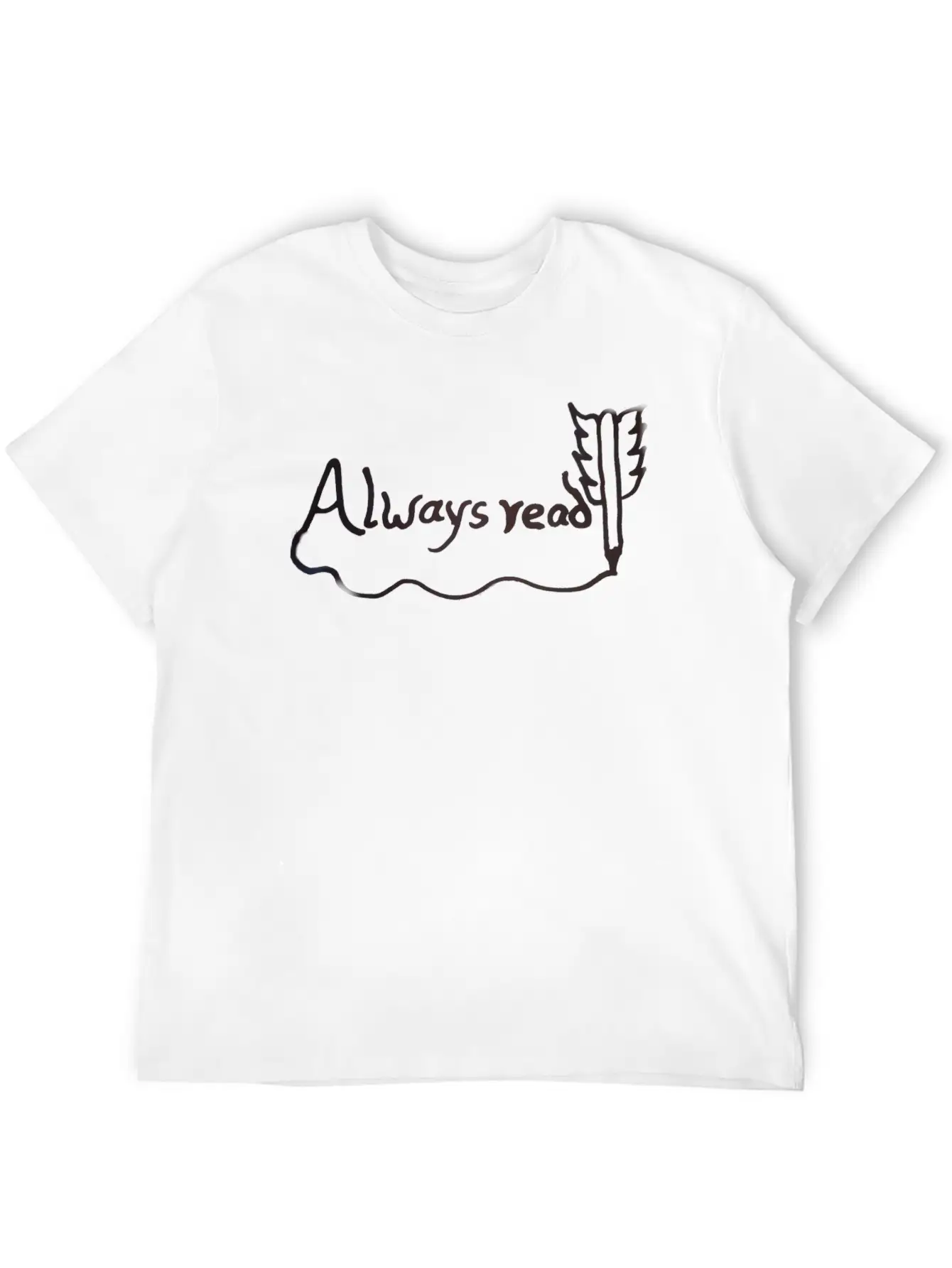 Alwayes Read Unisex Short Sleeve Soft Cotton T-Shirt – Casual Everyday Wear
