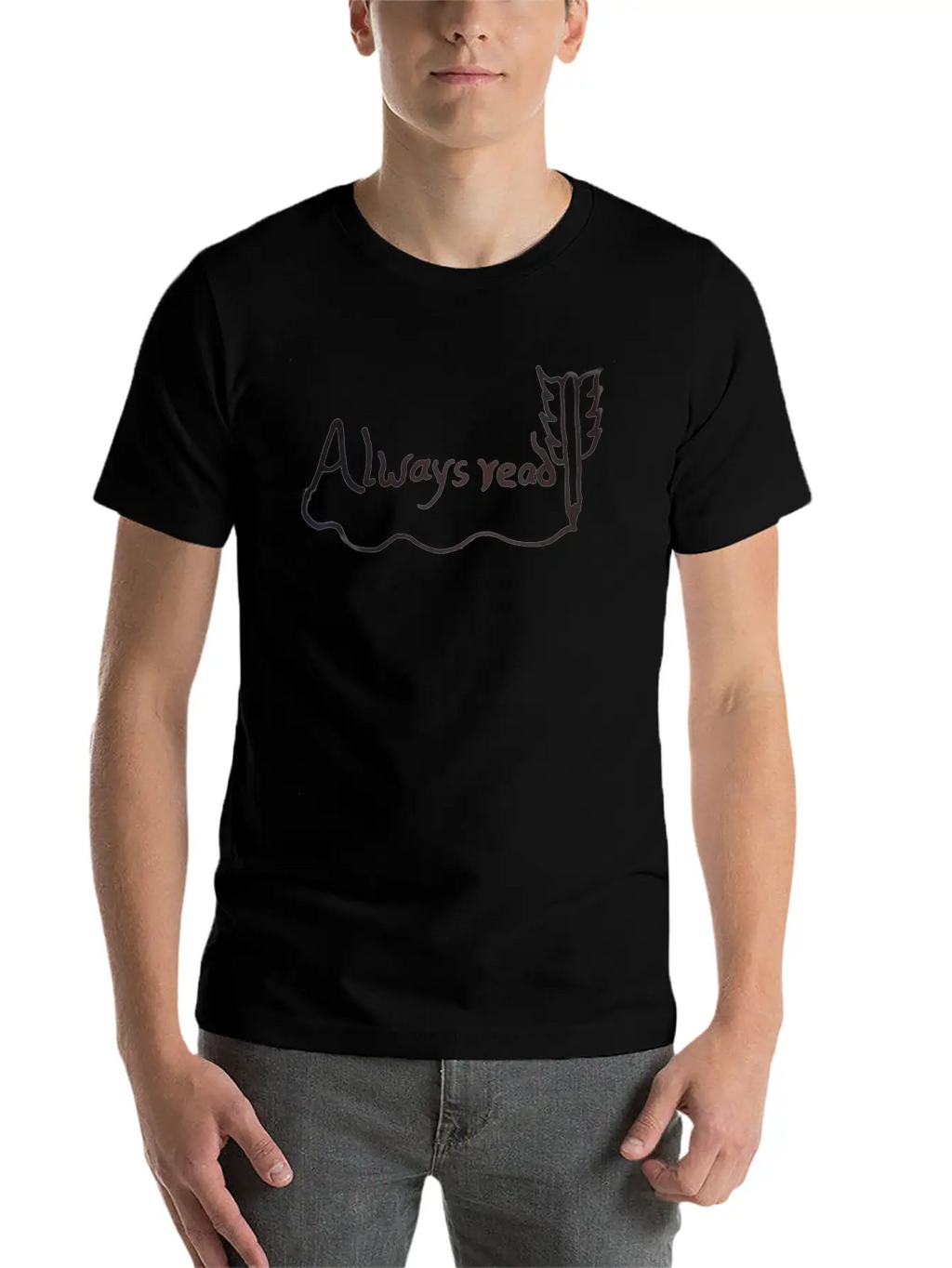 Alwayes Read Unisex Short Sleeve Soft Cotton T-Shirt – Casual Everyday Wear