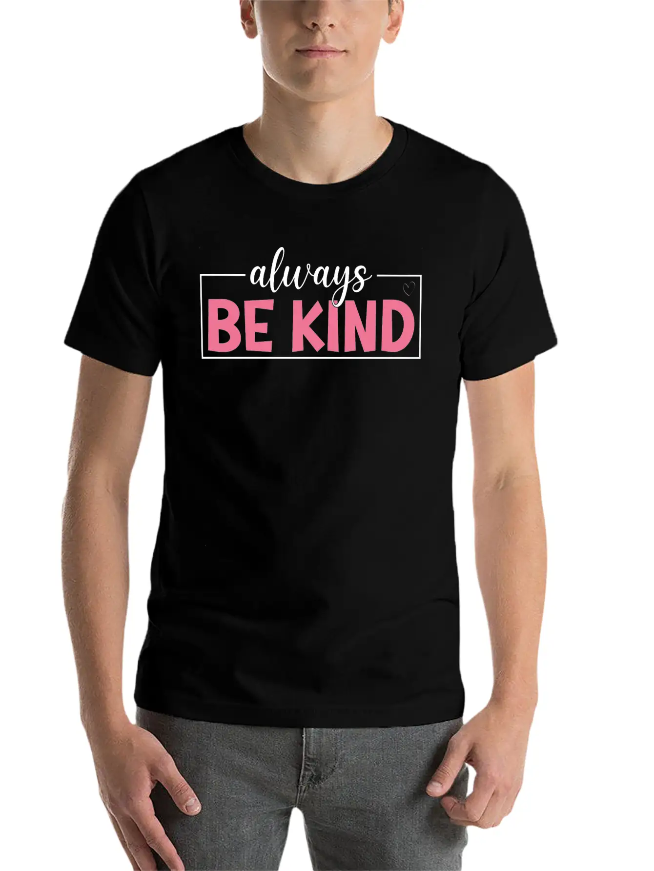 Always Be Kind Breathable Soft Cotton T-Shirt – Timeless Casual Look